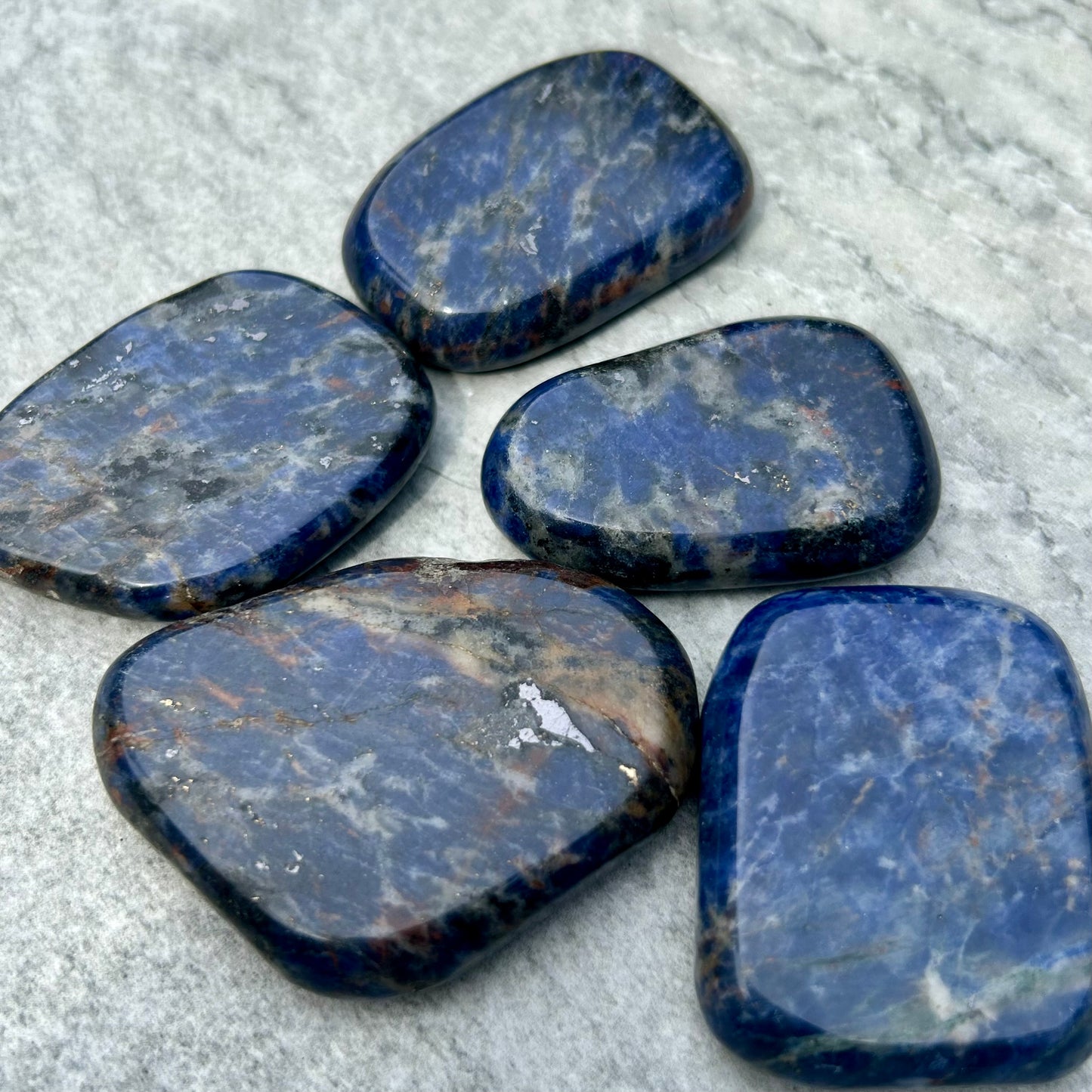 Lapis Palm Stones