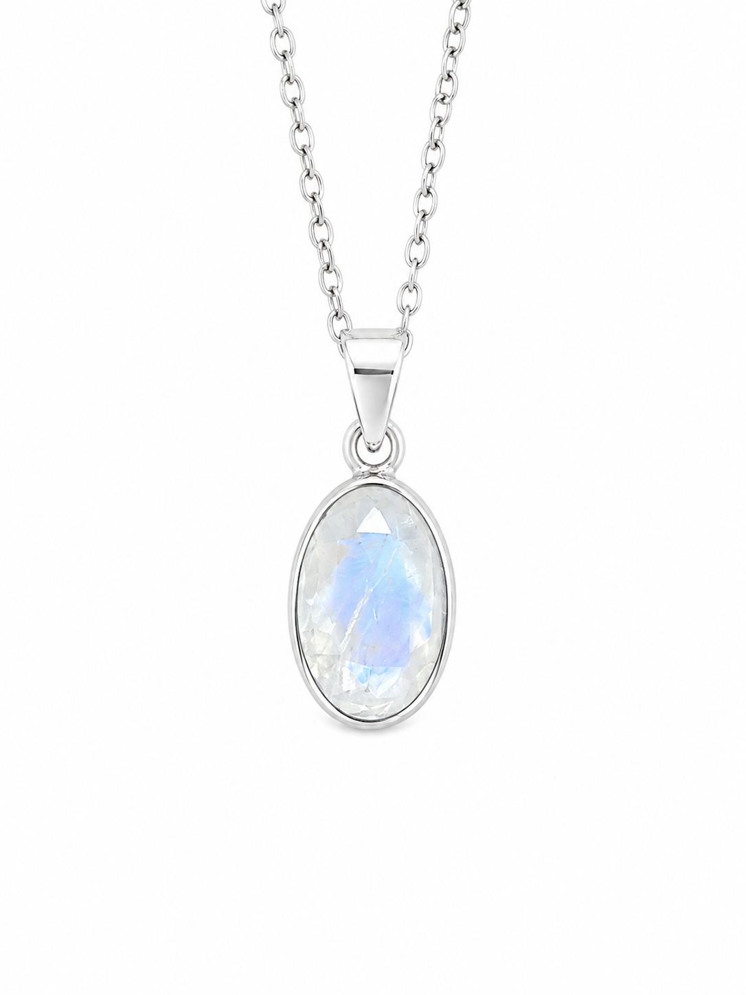 Moonstone 925 Sterling Silver Necklaces
