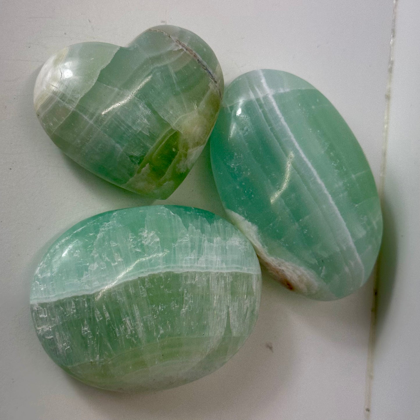 Pistachio Calcite Palms