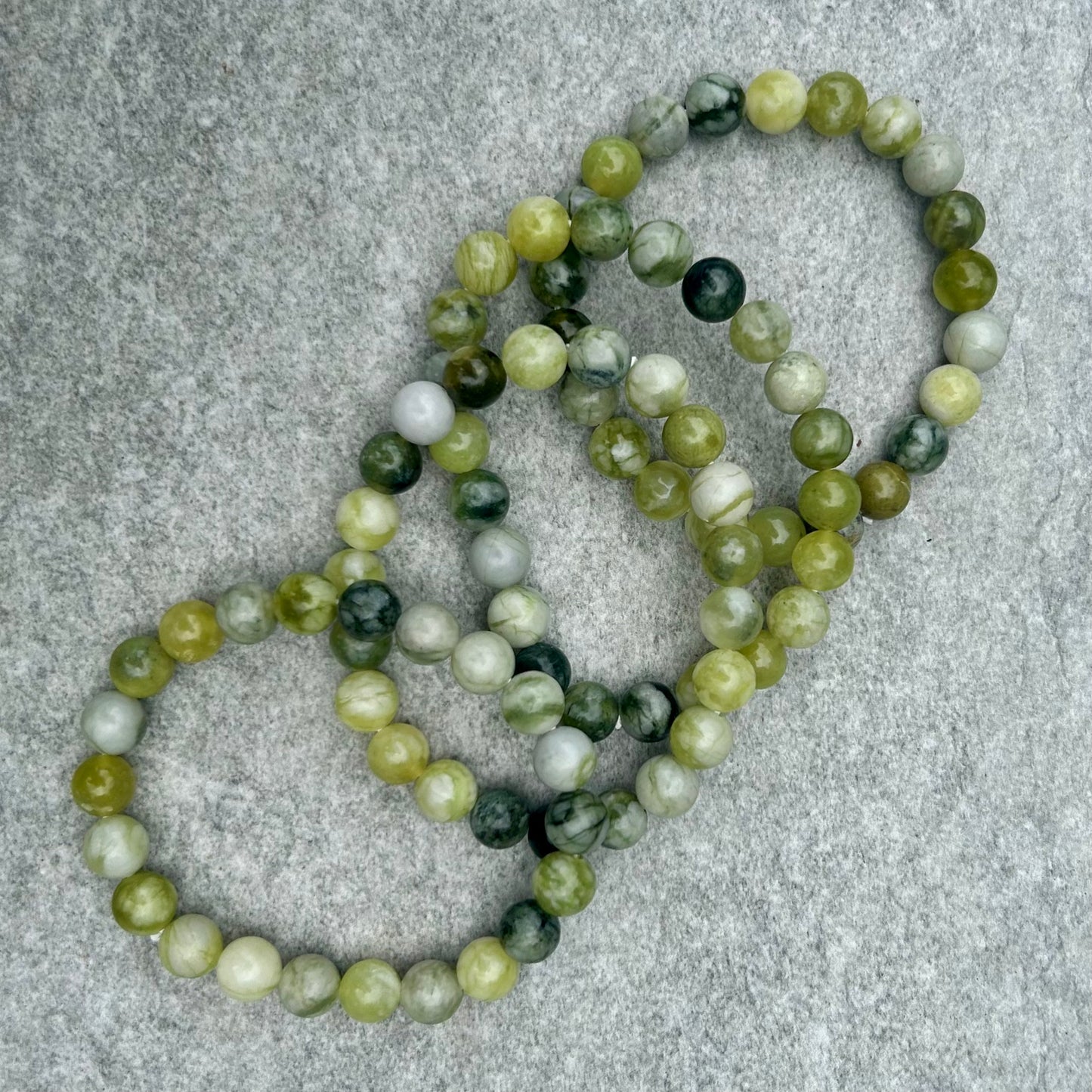 Mixed Jade Bracelet 6mm