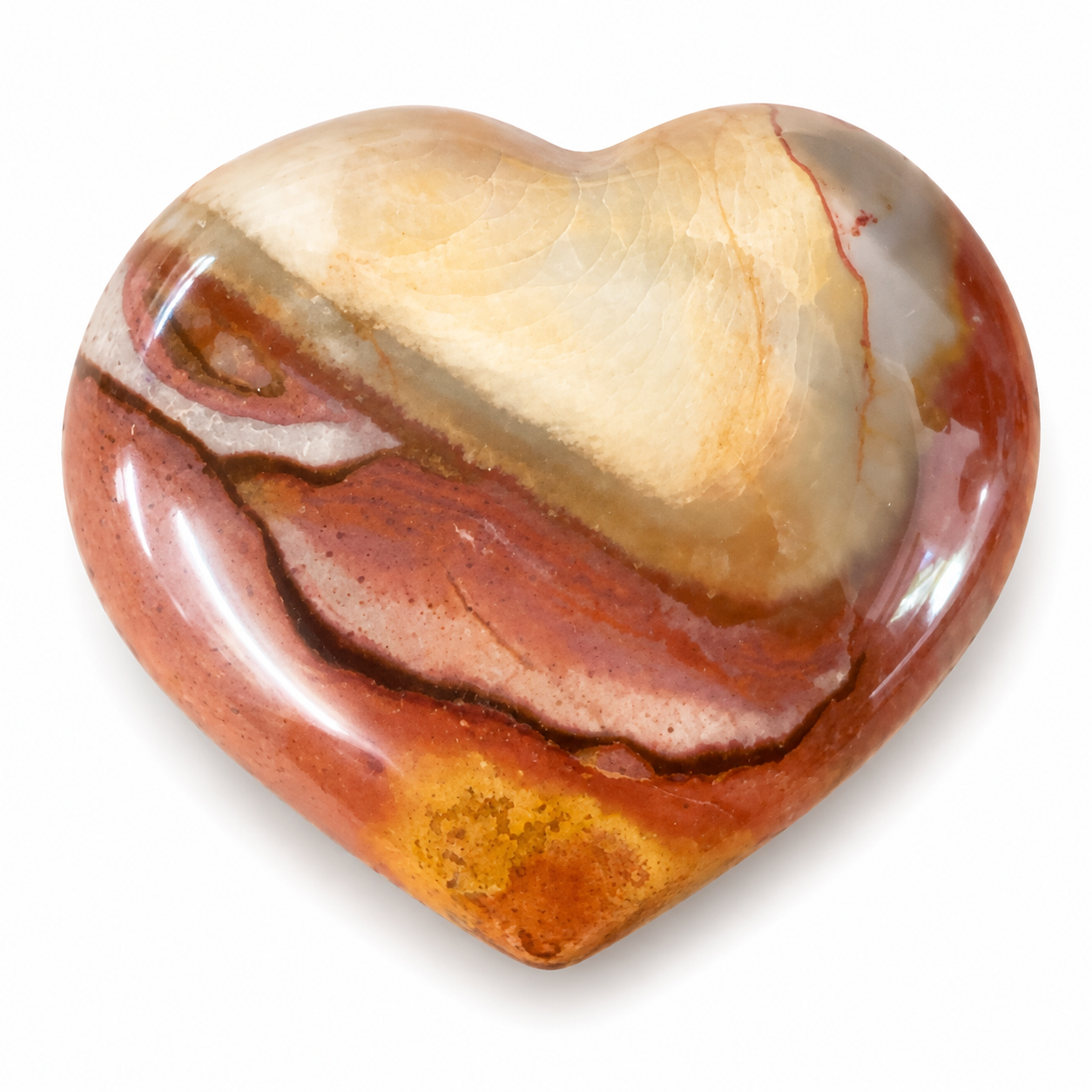 Large Polychrome Jasper Hearts