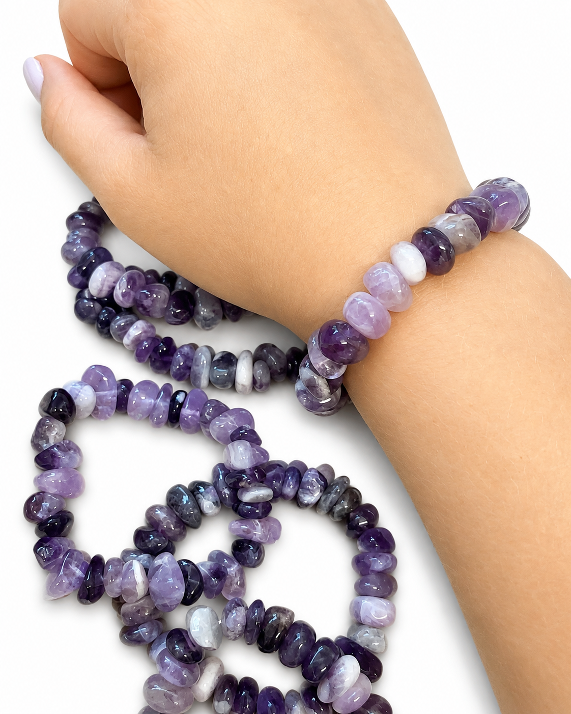 Amethyst Chip Bracelets