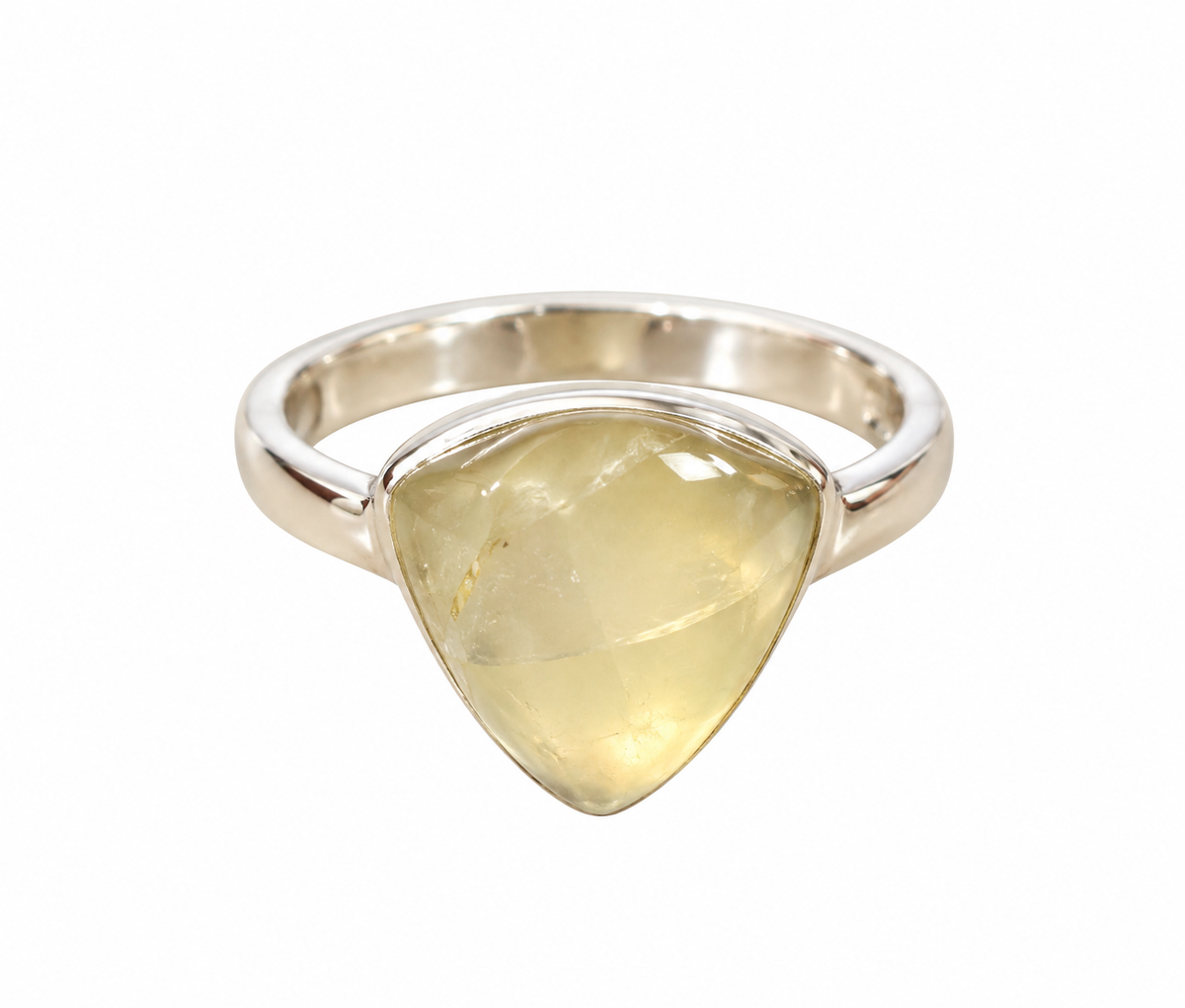 Libyan Desert Glass Ring Size N