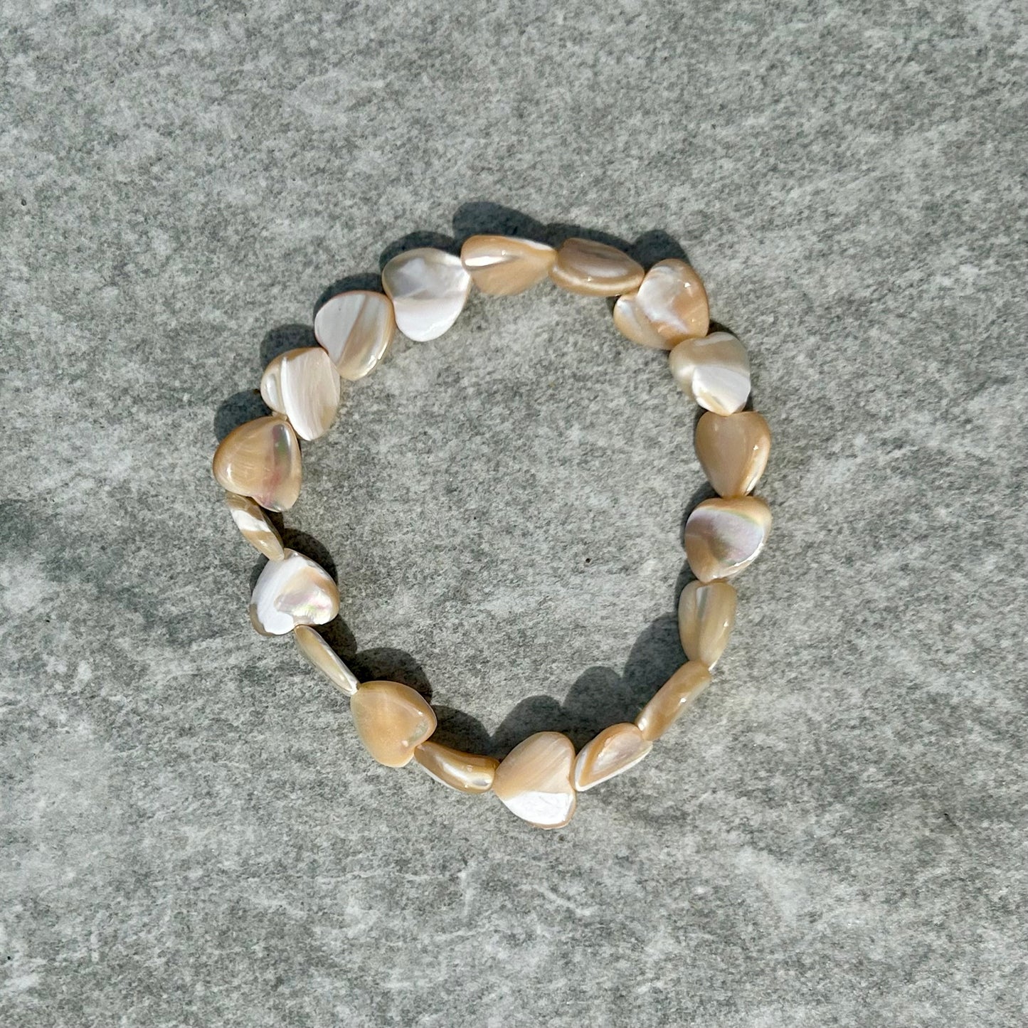 Gold Shell Heart Bracelet