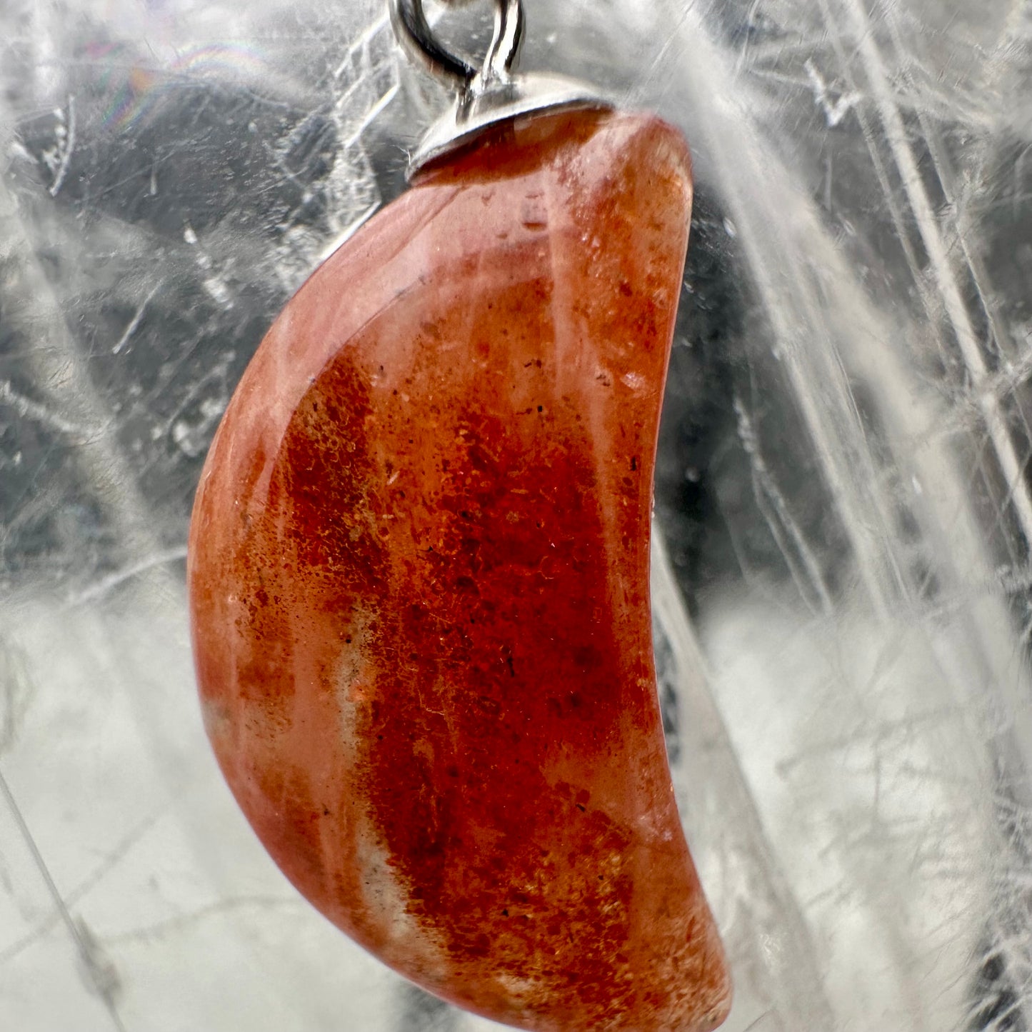 Sunstone Moon Pendant