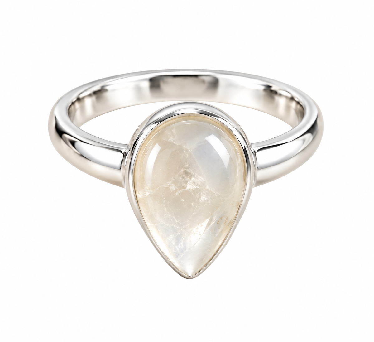 Libyan Desert Glass Ring Size P