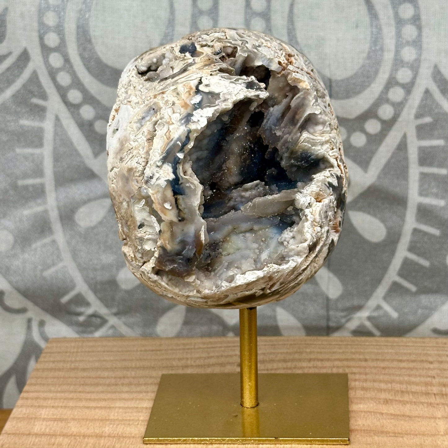 Agate Cave On Stand