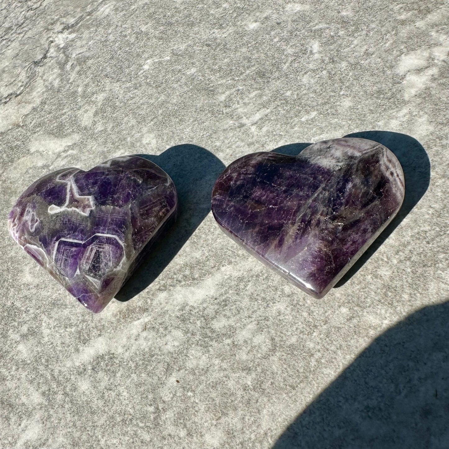 Dream Amethyst Hearts