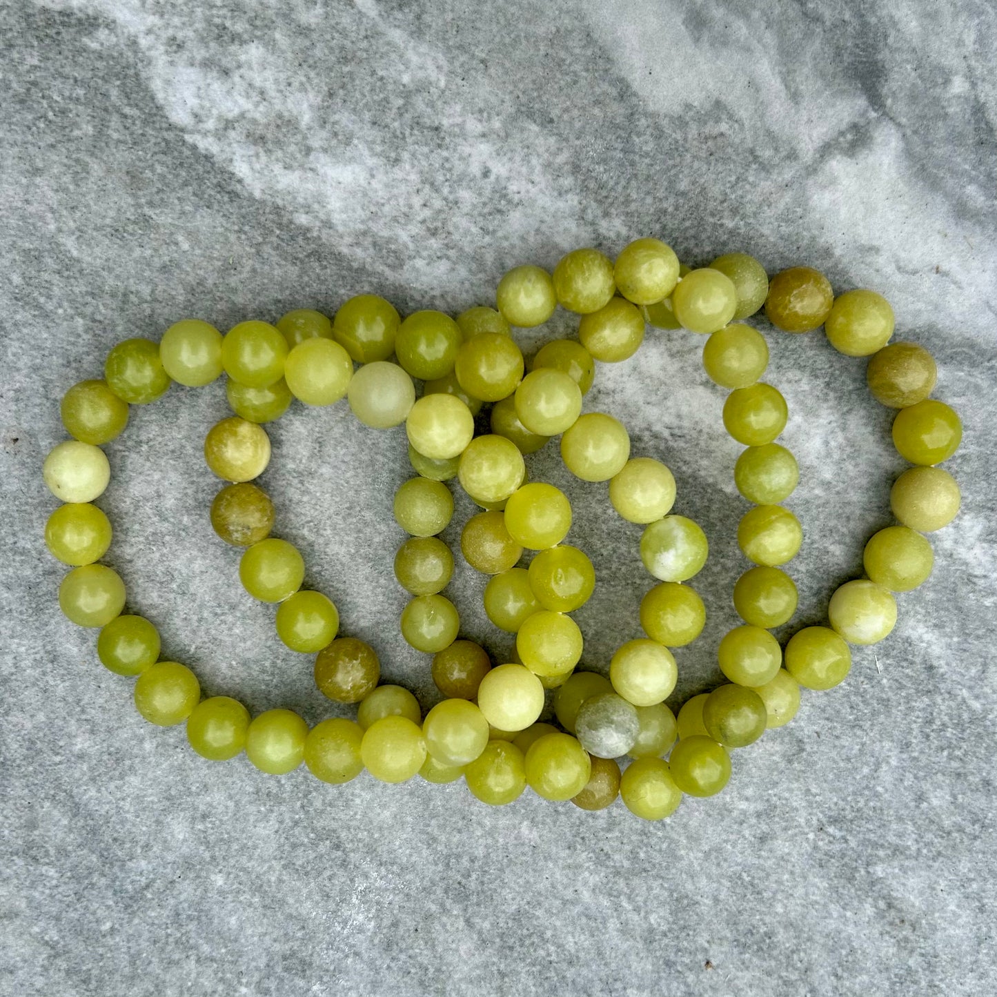 Lemon Jade Bracelets 10mm
