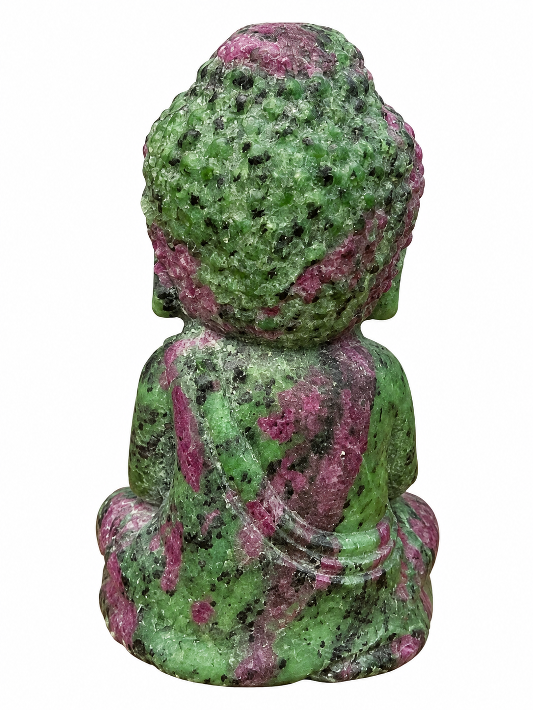 Ruby Zoisite Buddha Carving