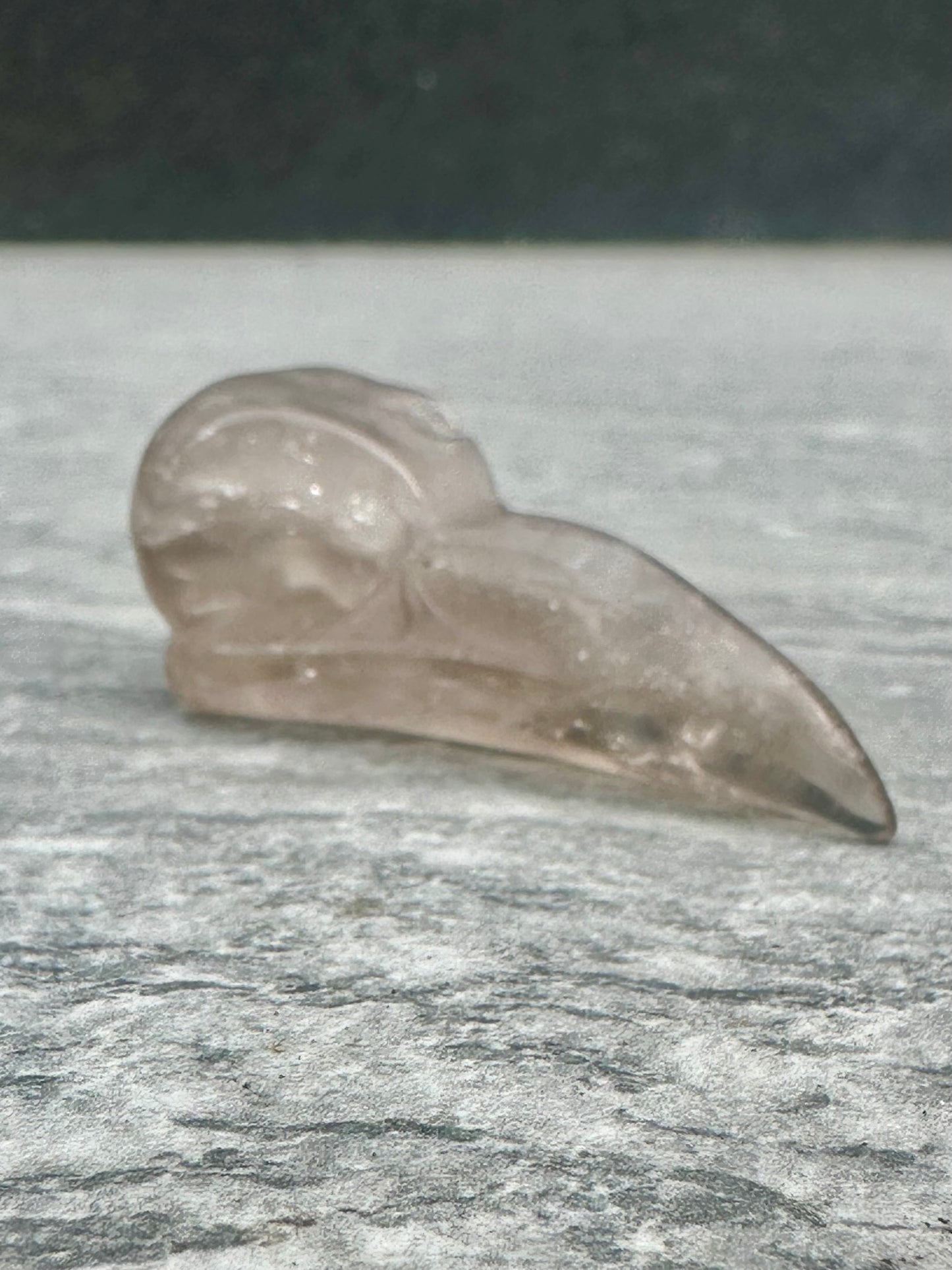 Raven heads clear Quartz and smoky quartz