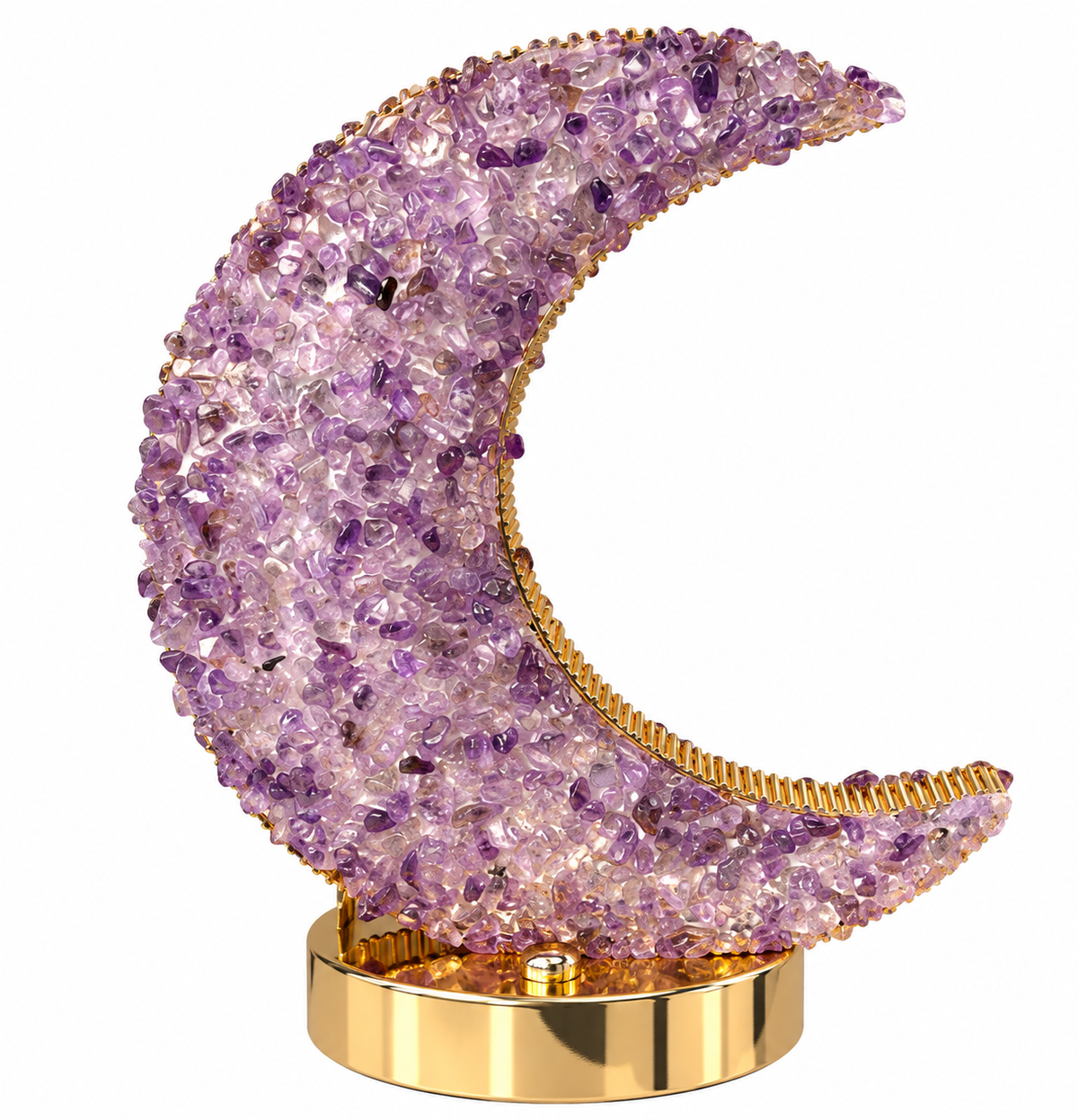 Amethyst Moon Lamp – 19 cm