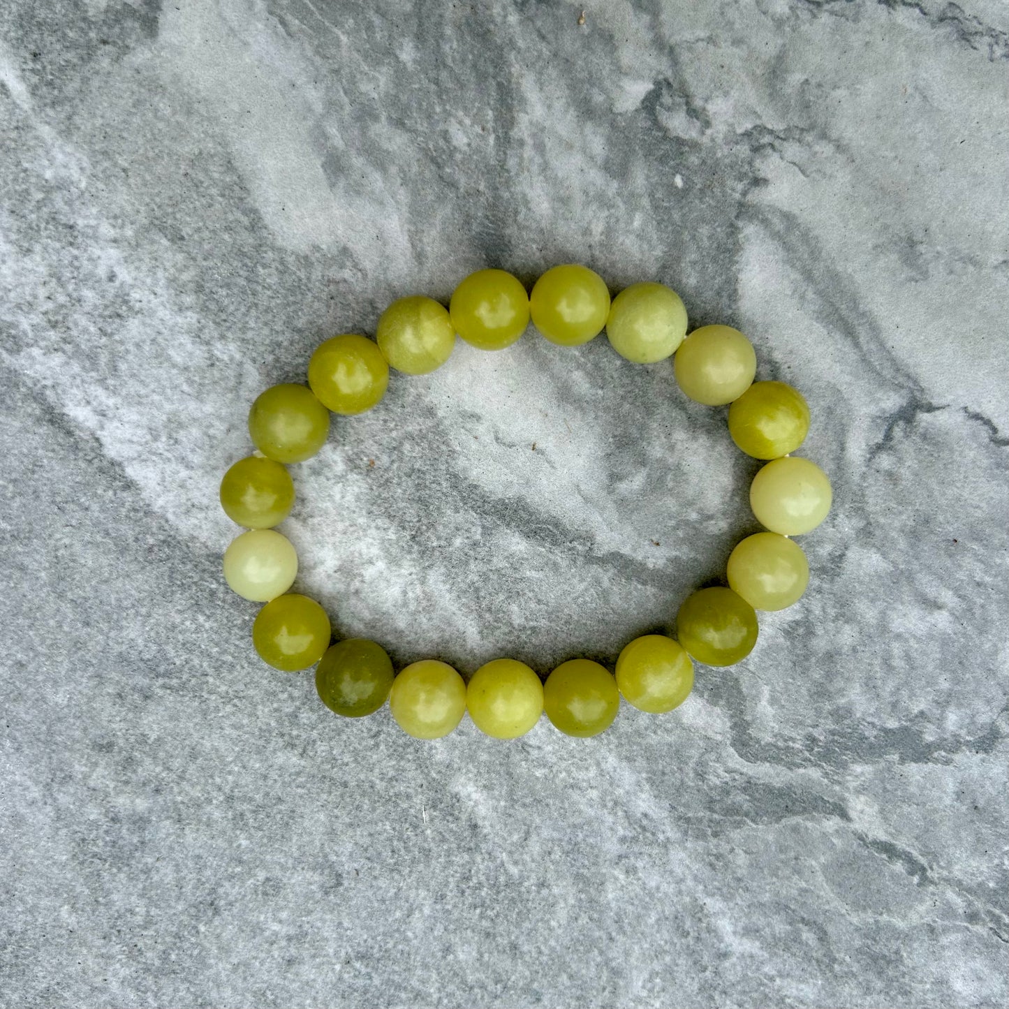 Lemon Jade Bracelets 10mm