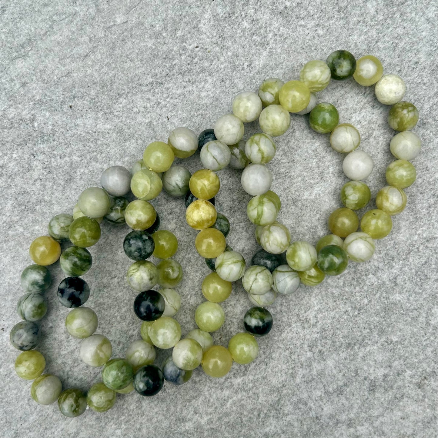 Mixed Jade Bracelets 10mm