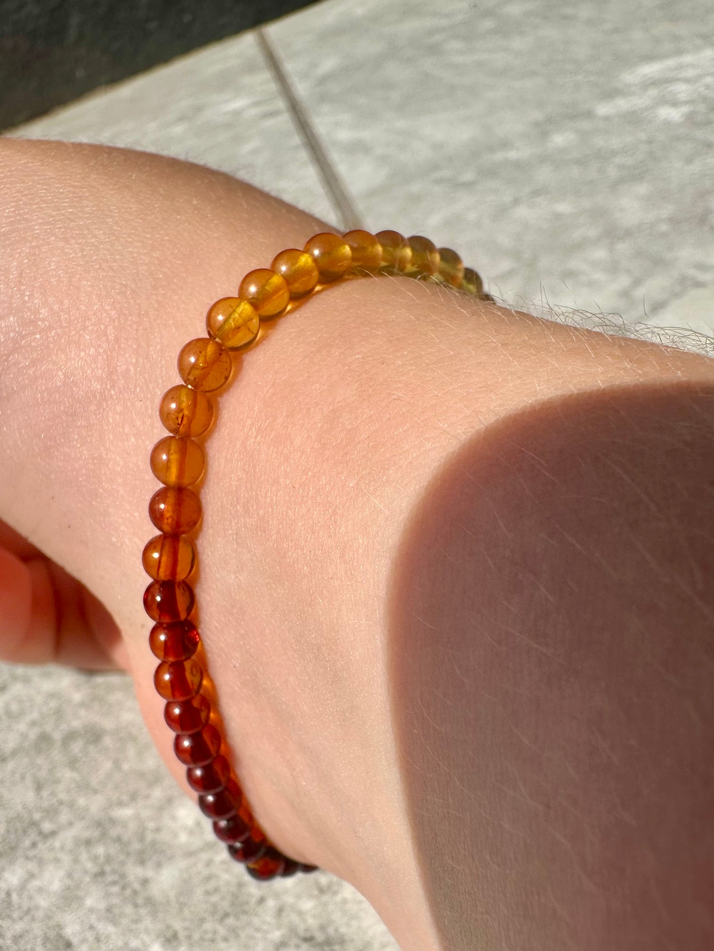 Mixed Amber Bracelets 4mm