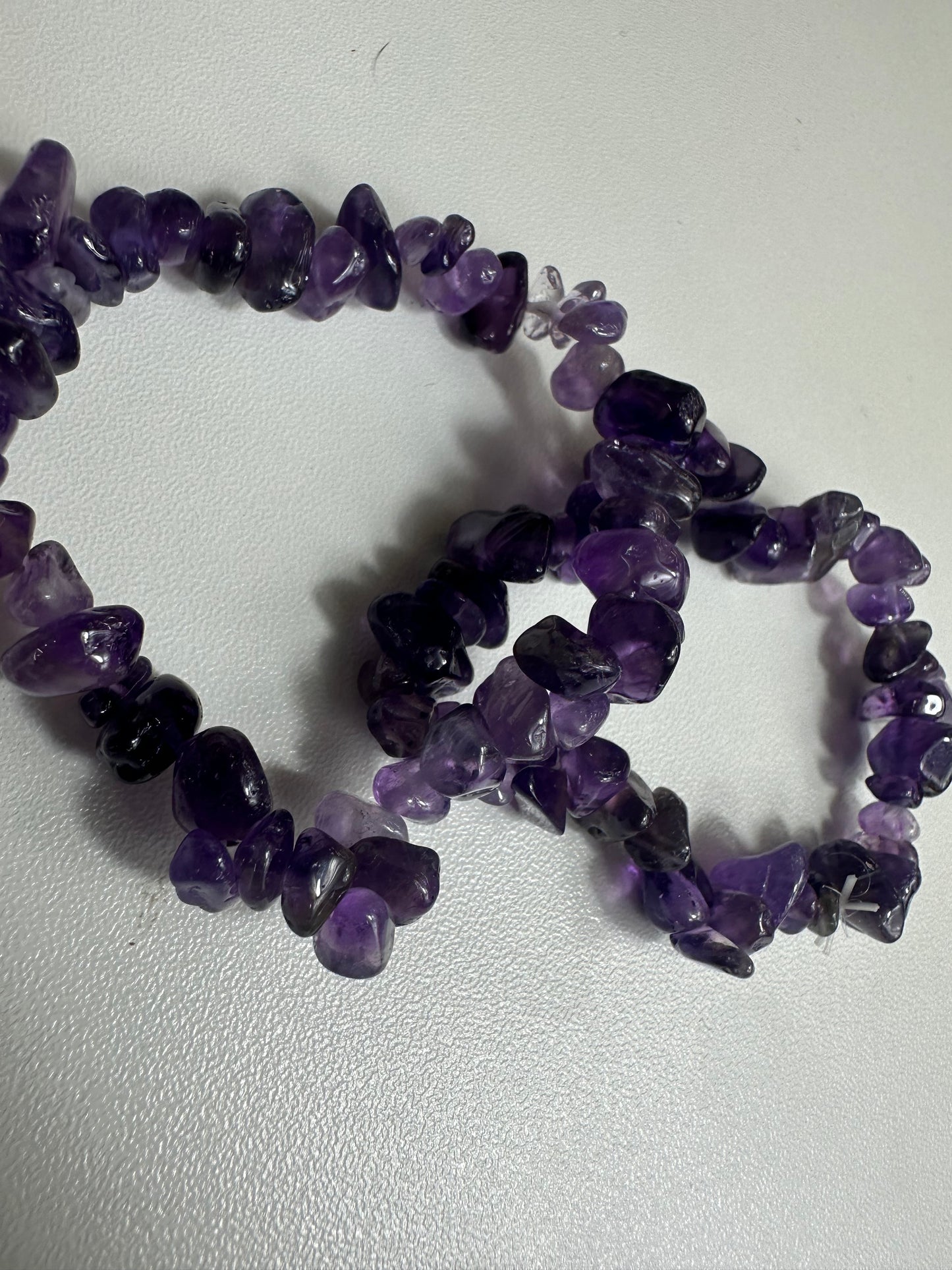 Amethyst Chipped Bracelets