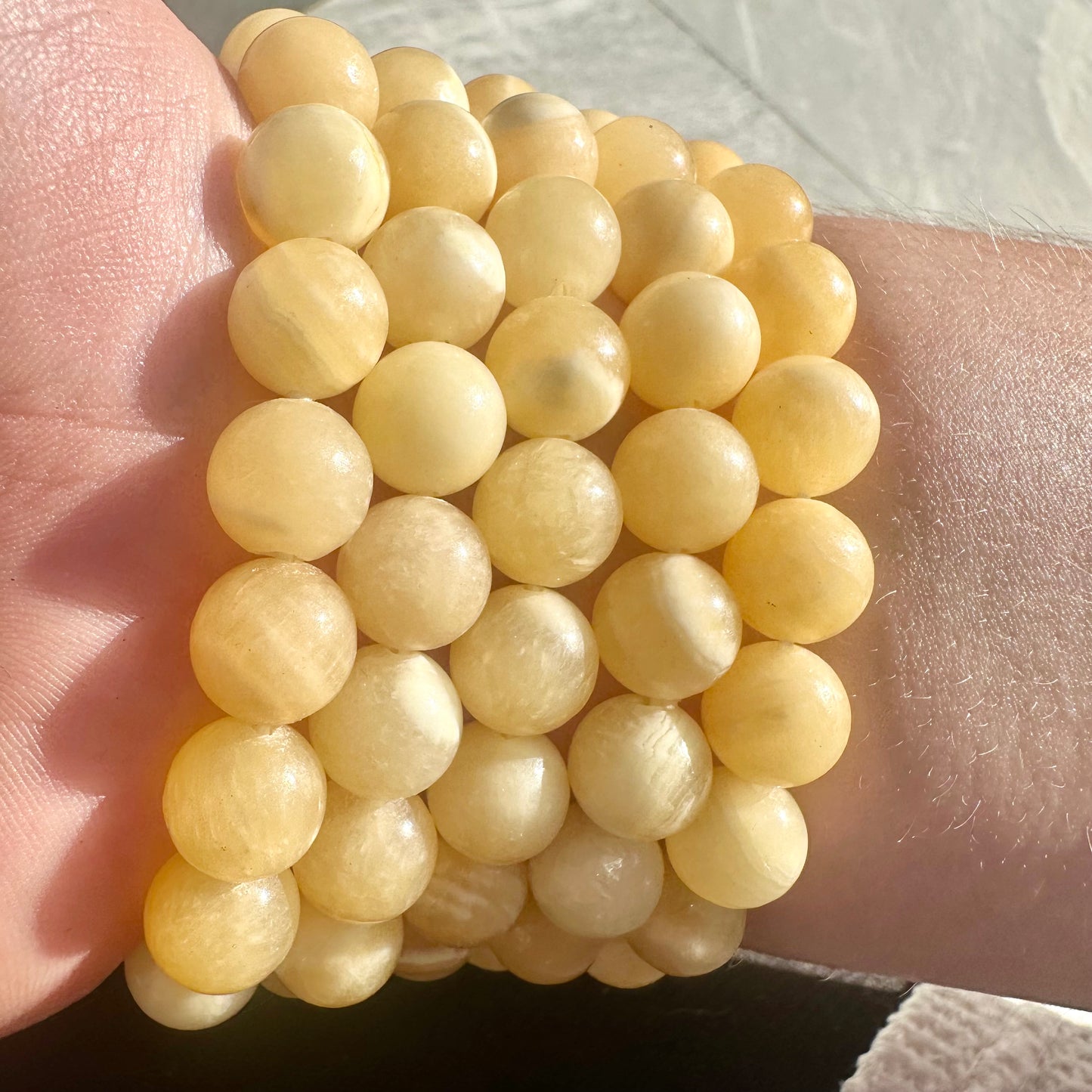 Orange Calcite Bracelet 10mm