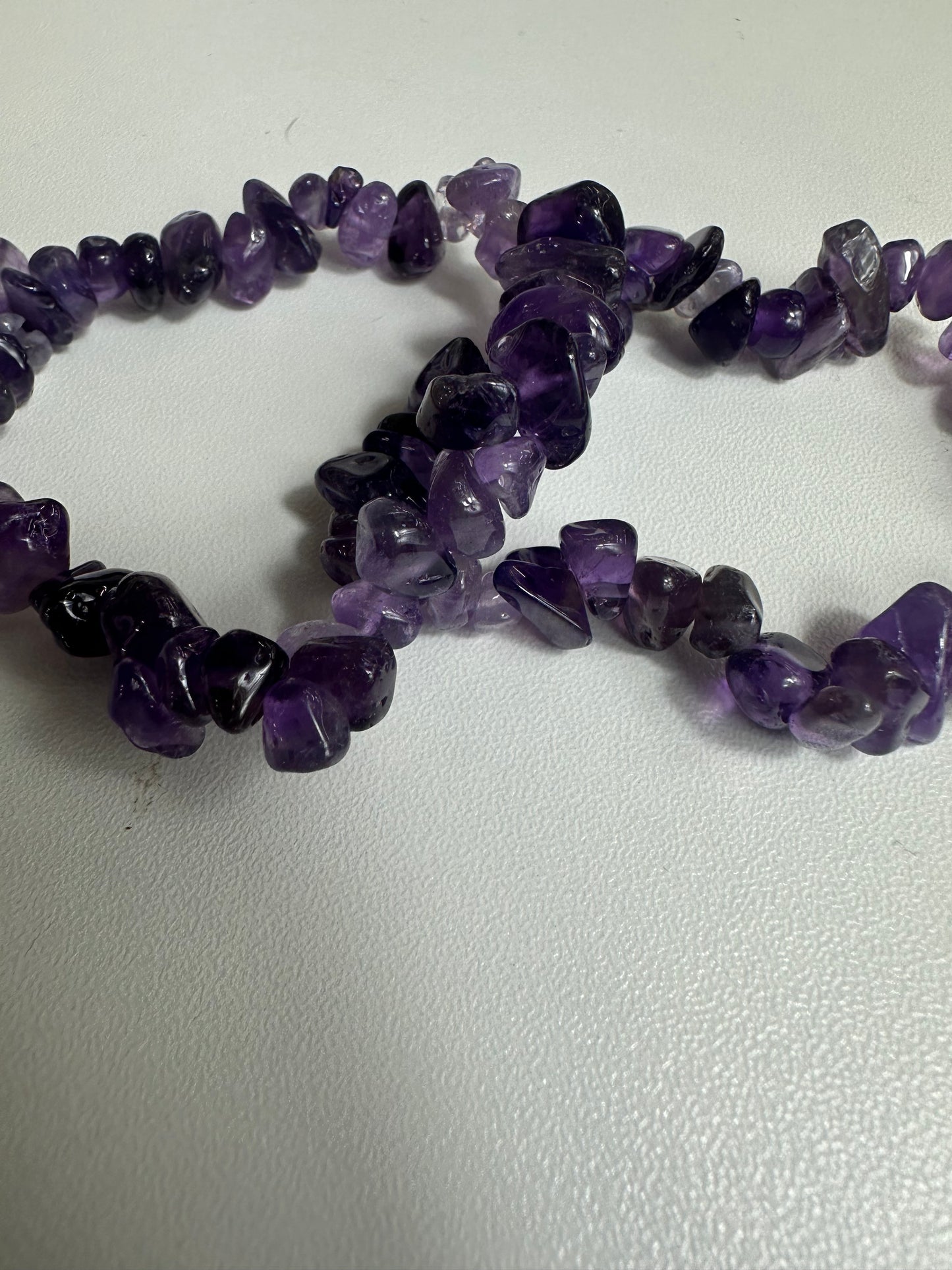 Amethyst Chipped Bracelets