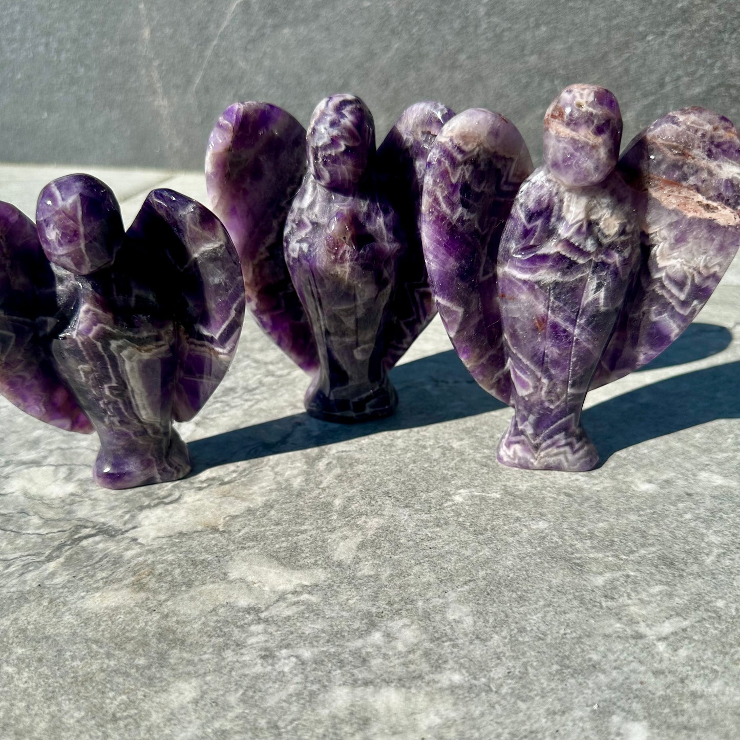 Dream Amethyst Angel Carvings