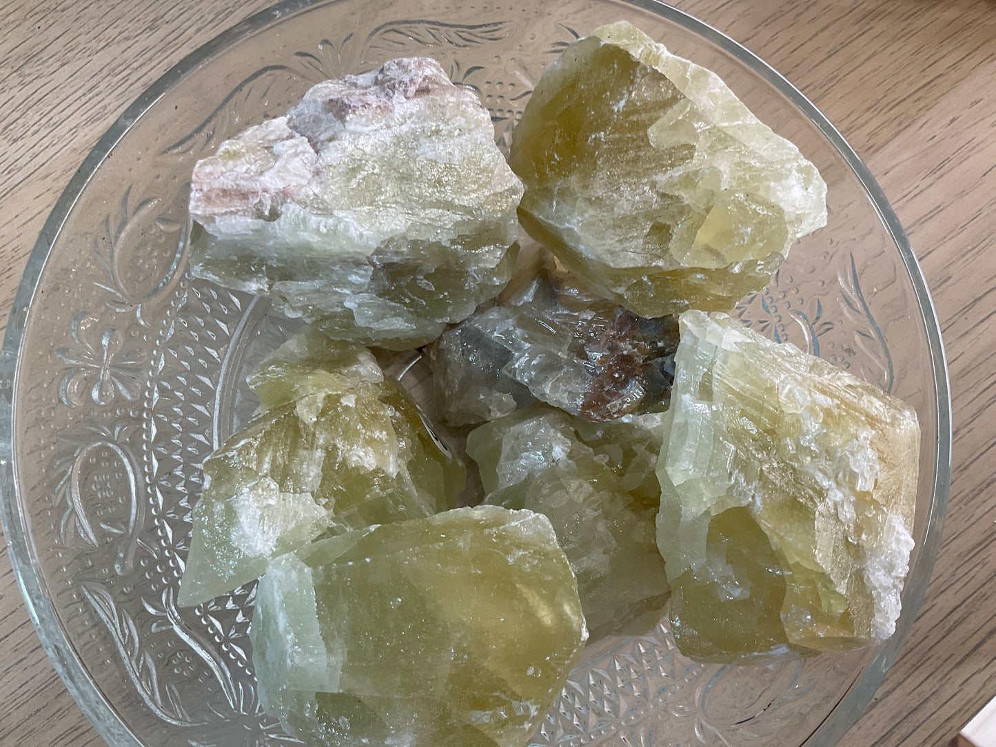 Raw Green Calcite