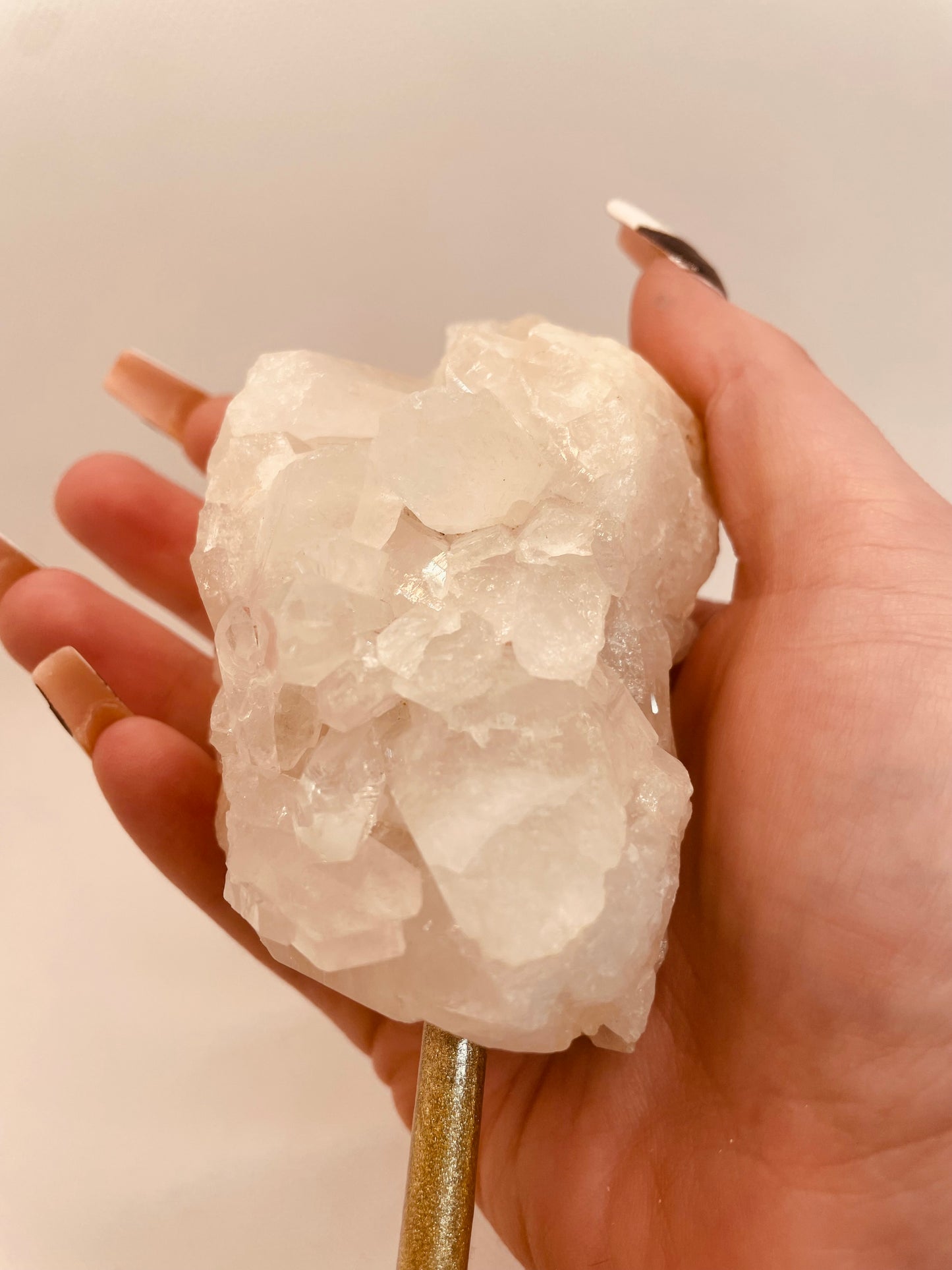 Clear Quartz Cluster On Stand
