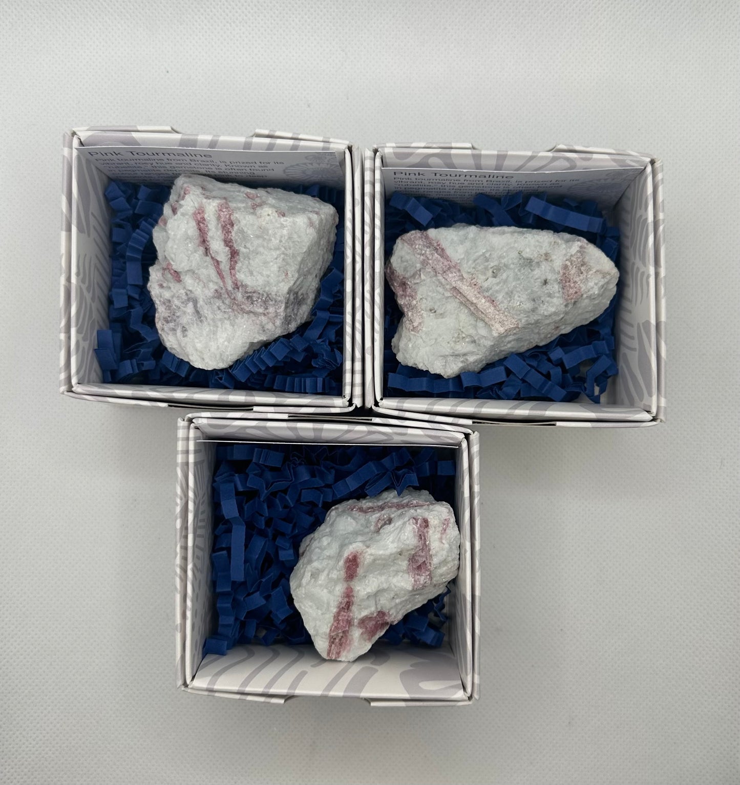 Raw Pink Tourmaline in Gift Box