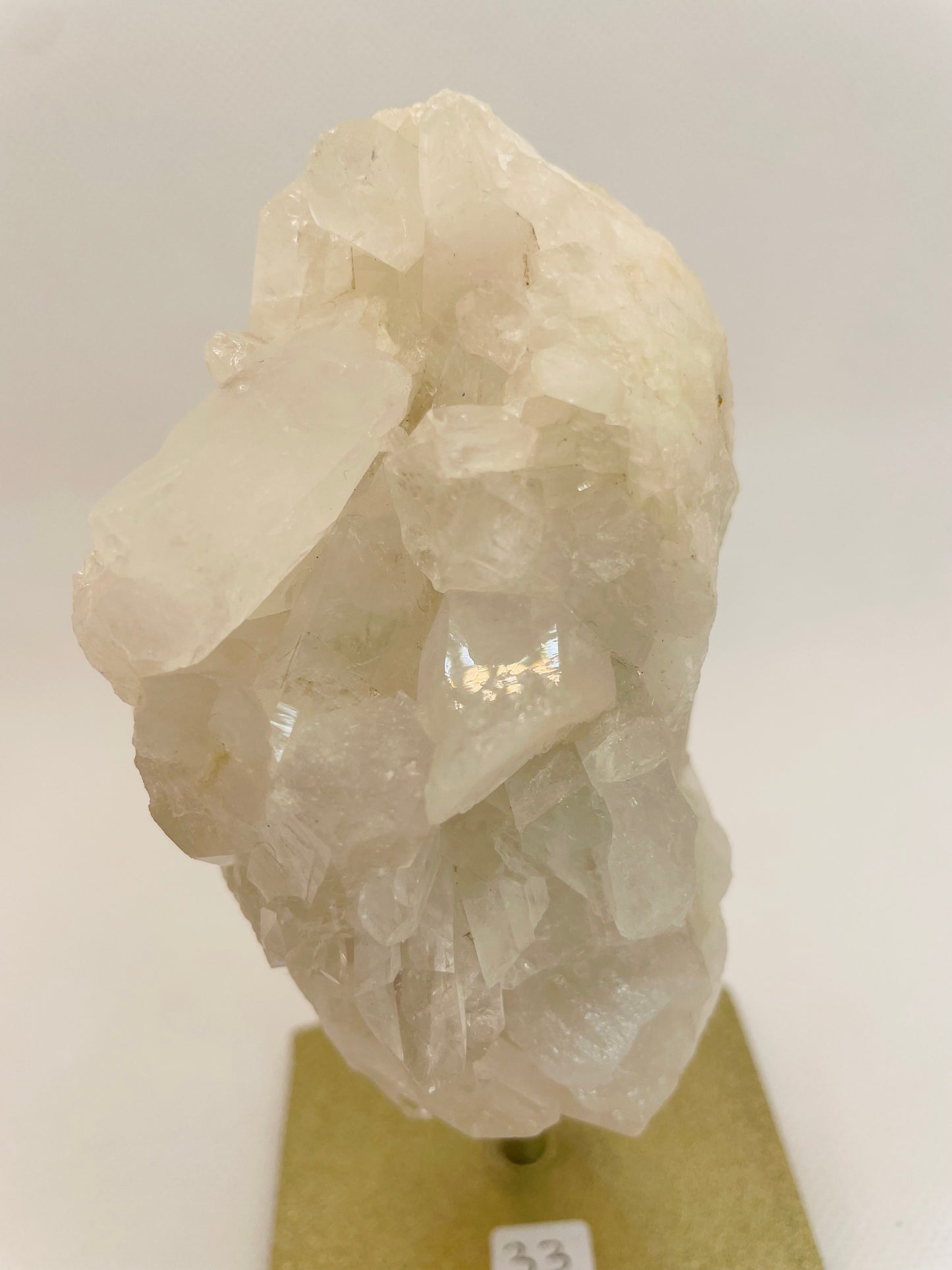 Clear Quartz Cluster On Stand