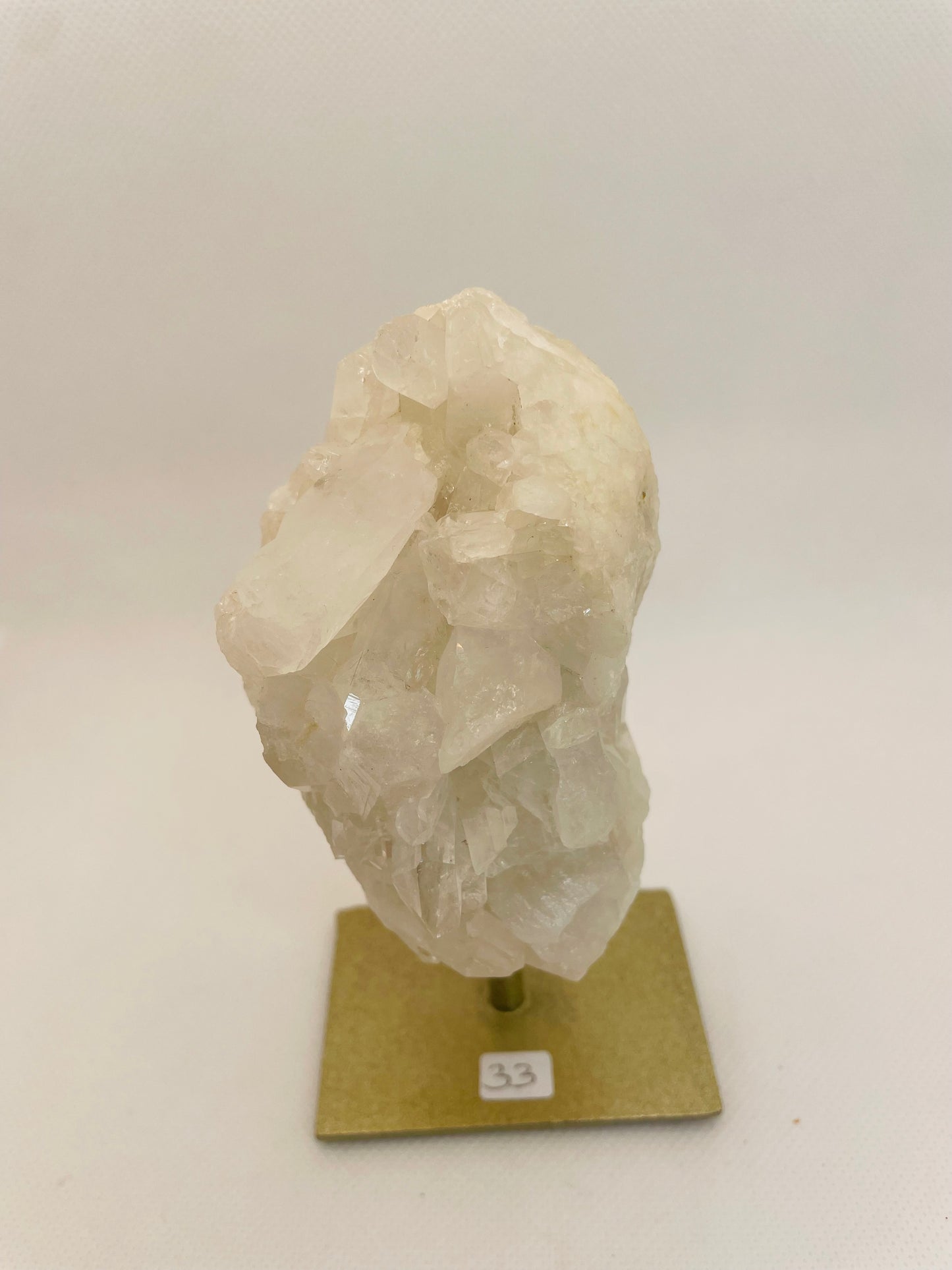Clear Quartz Cluster On Stand