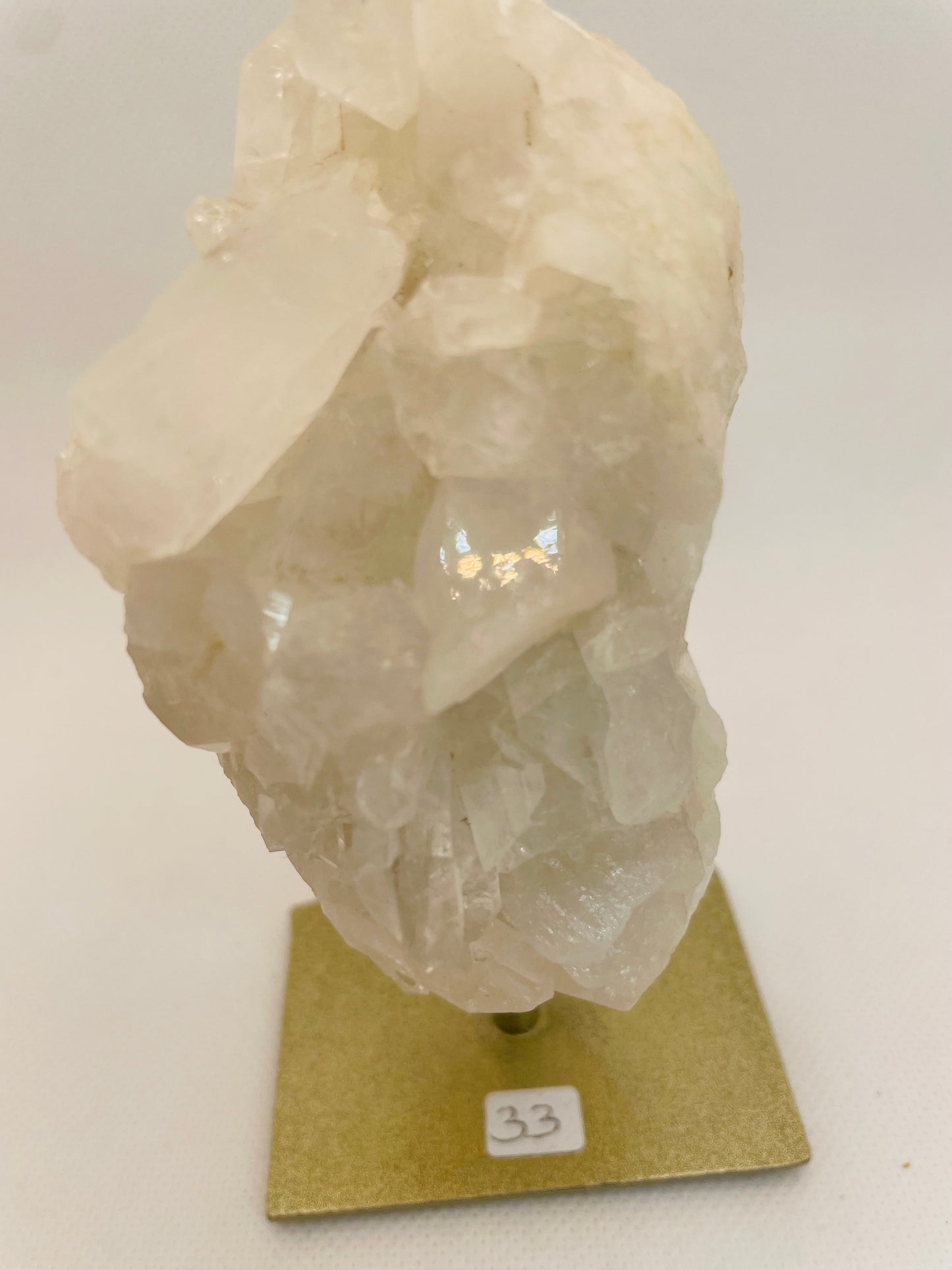 Clear Quartz Cluster On Stand