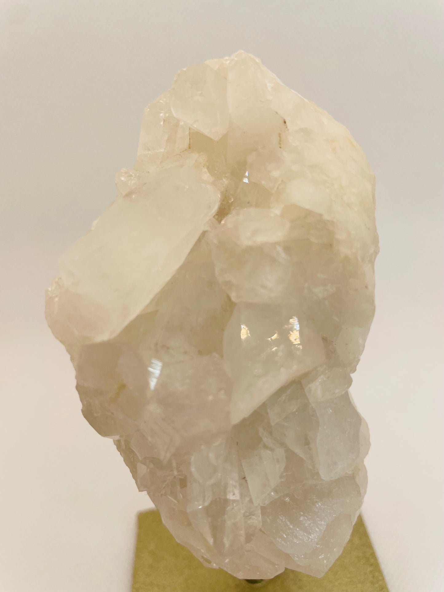 Clear Quartz Cluster On Stand