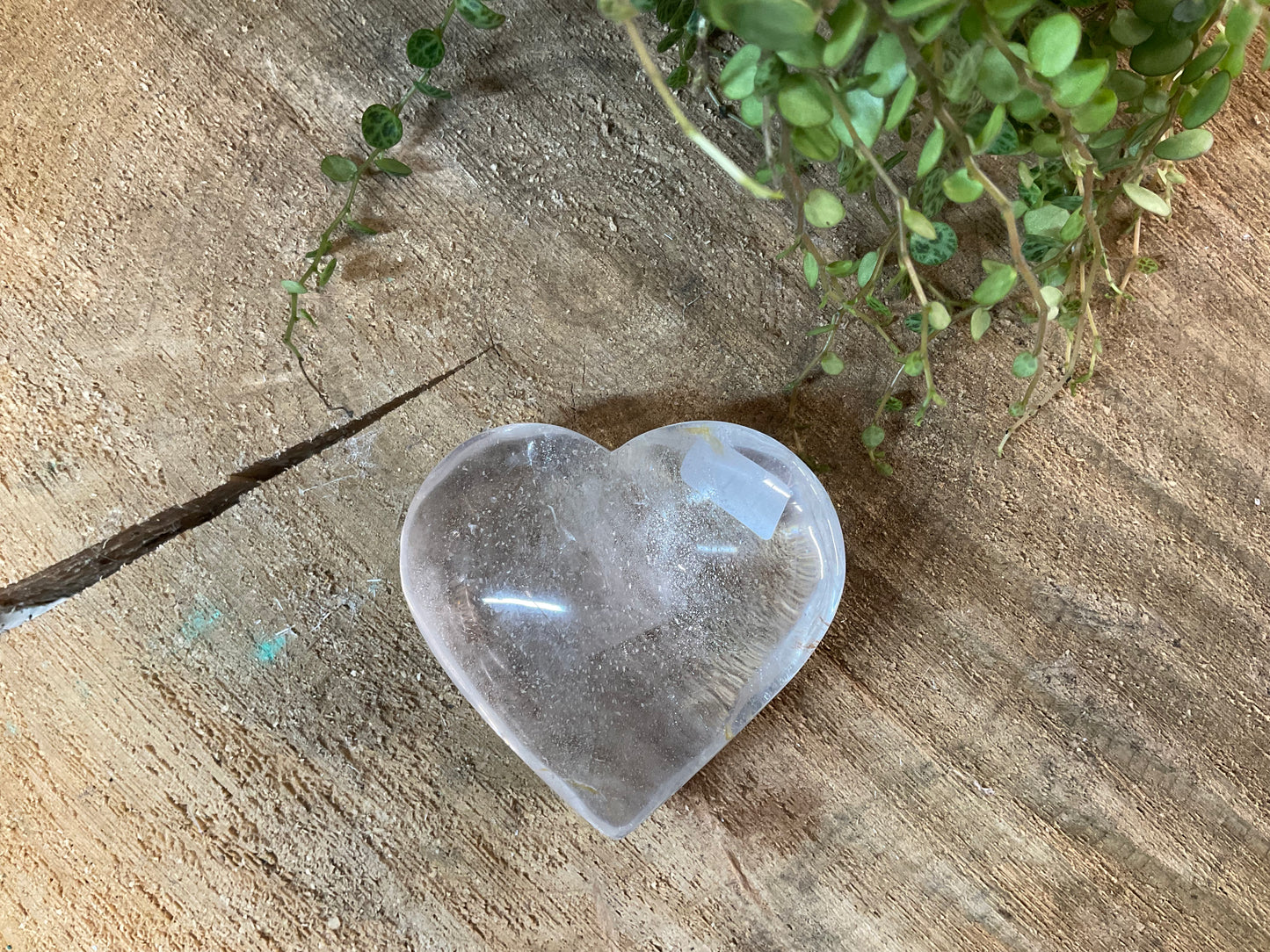 Clear Quartz Hearts