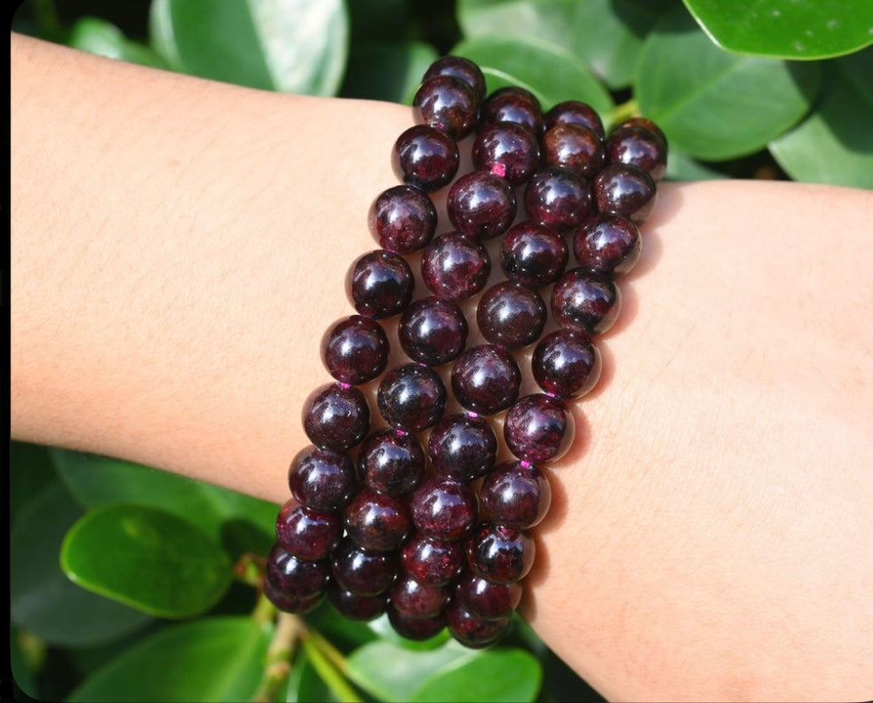 Garnet 8mm Bracelets