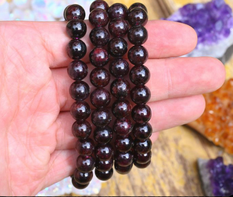 Garnet 8mm Bracelets