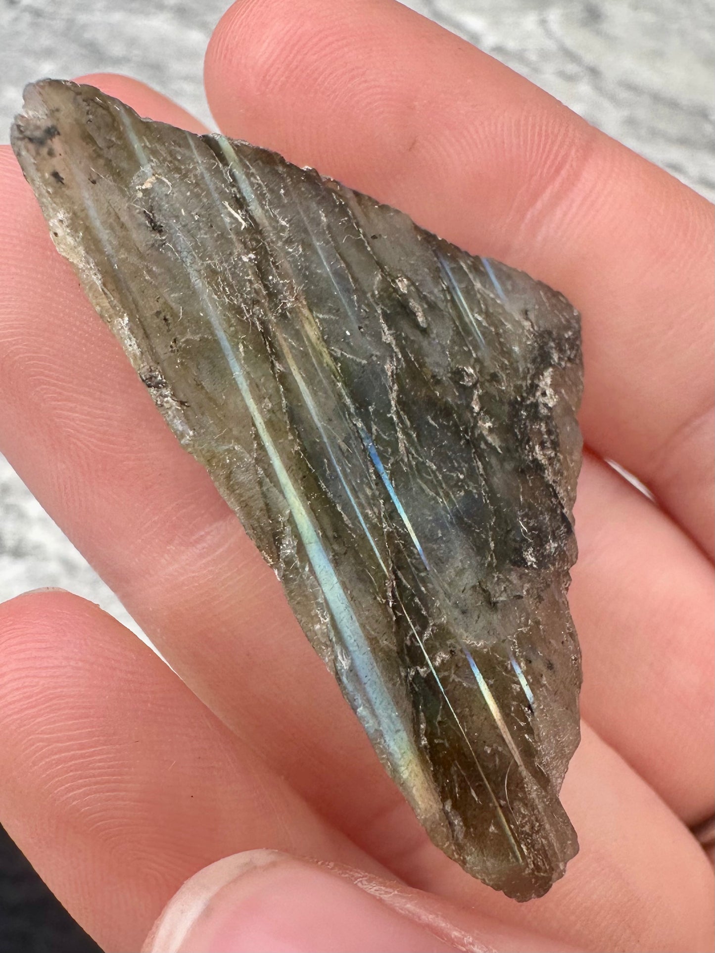 Labradorite crystals