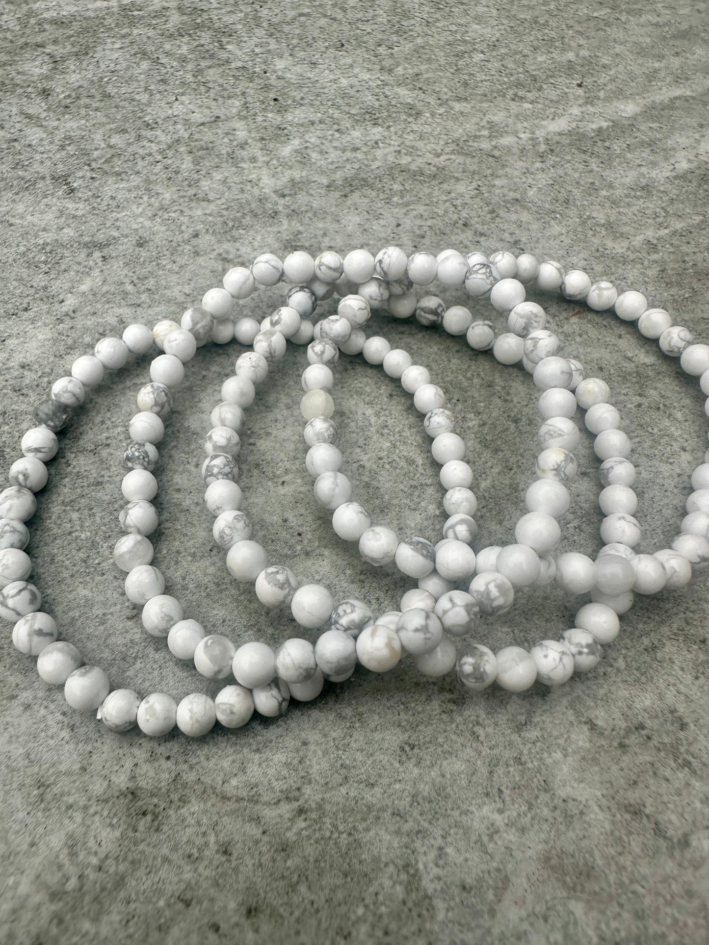 Howlite 4mm Bracelet