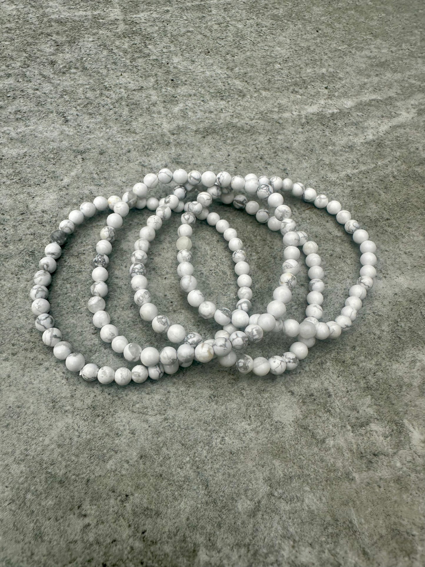 Howlite 4mm Bracelet