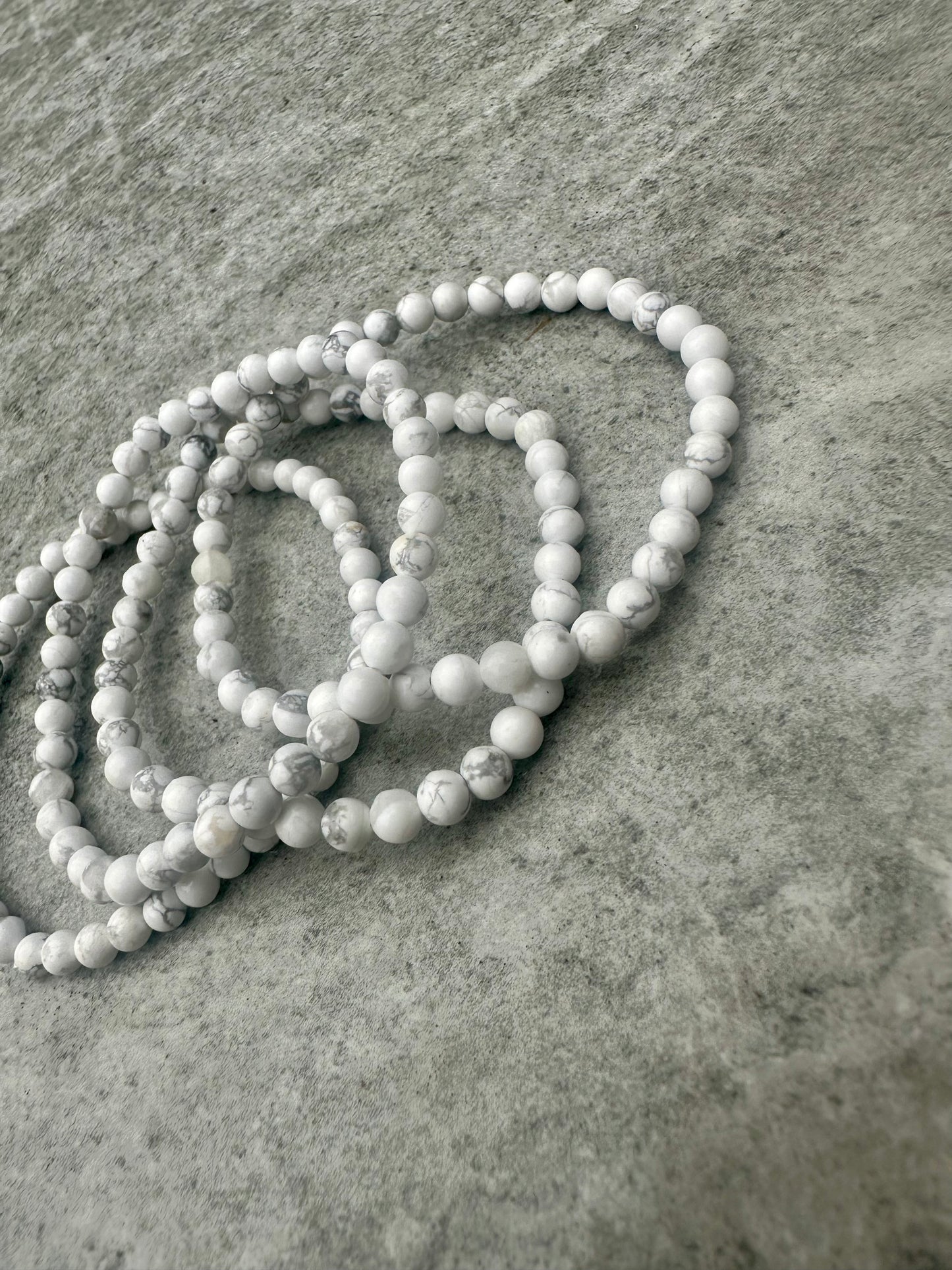 Howlite 4mm Bracelet