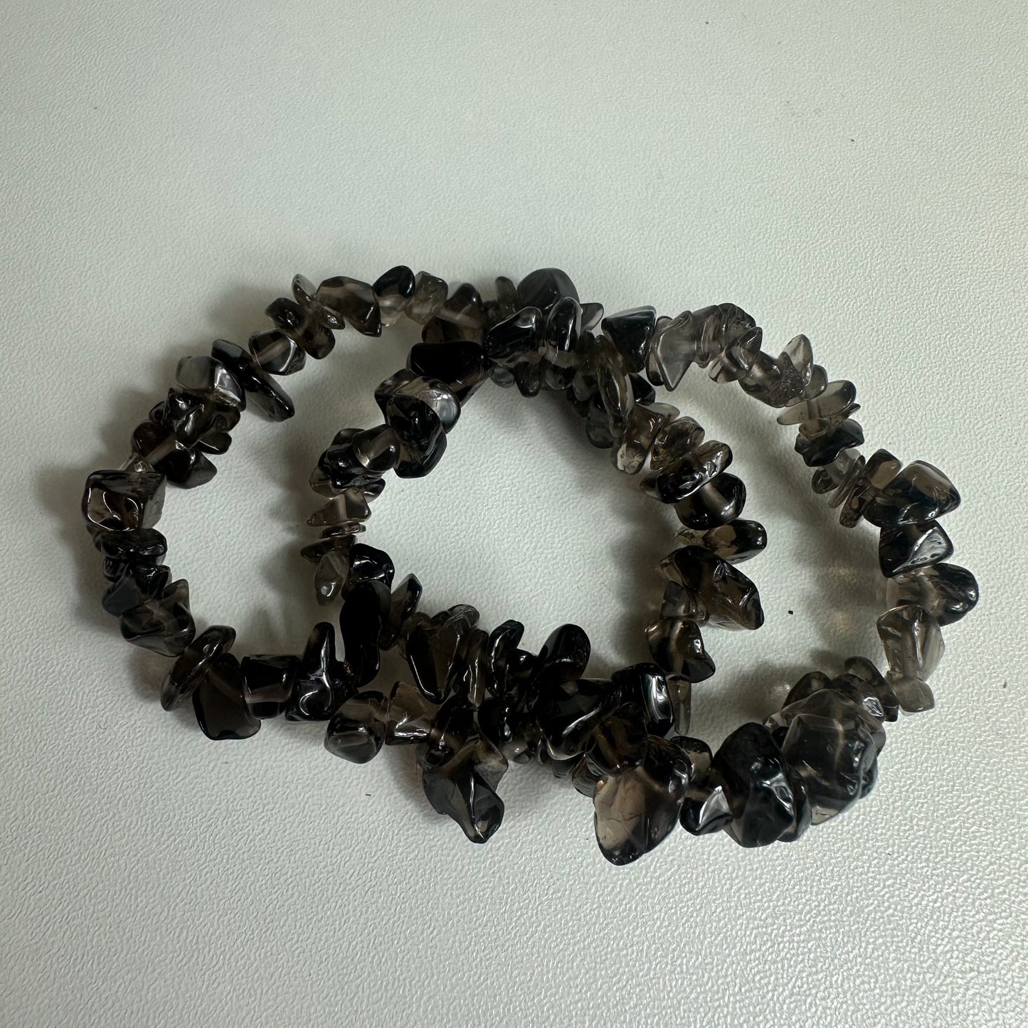 Smokey Quartz Chipped Bracelets