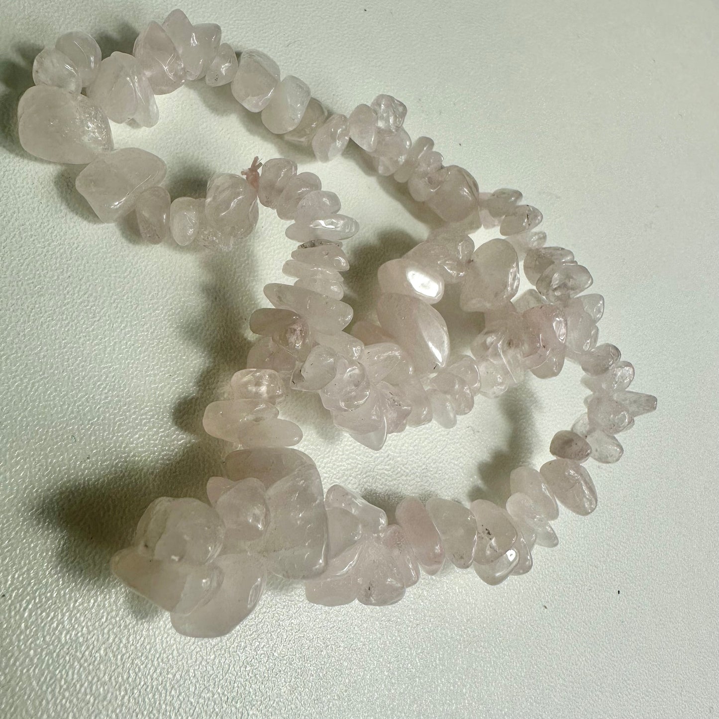 Rose Quartz Chipped Bracelets