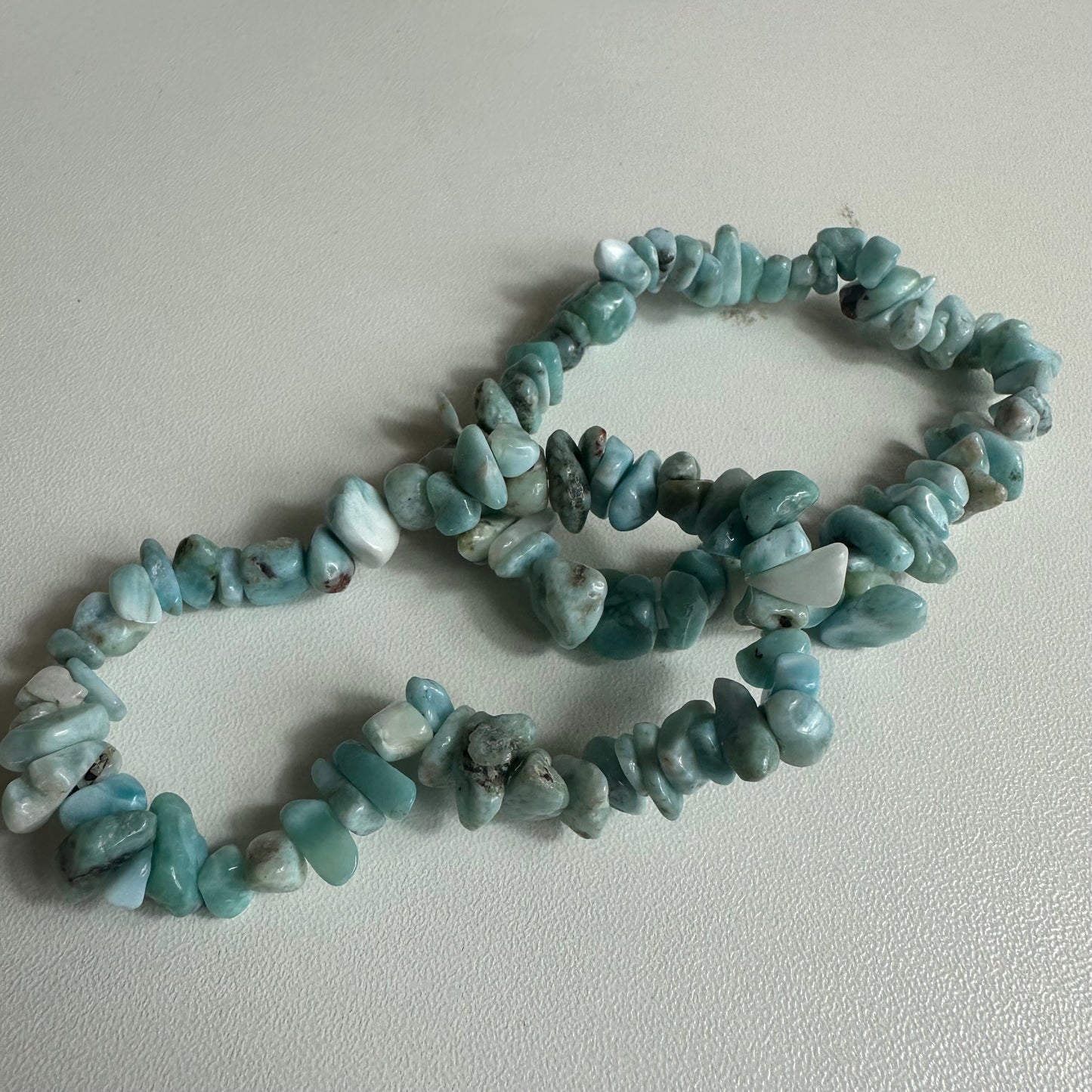 Larimar Chipped Bracelets