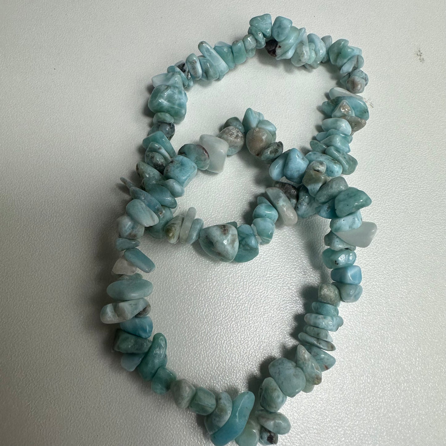 Larimar Chipped Bracelets