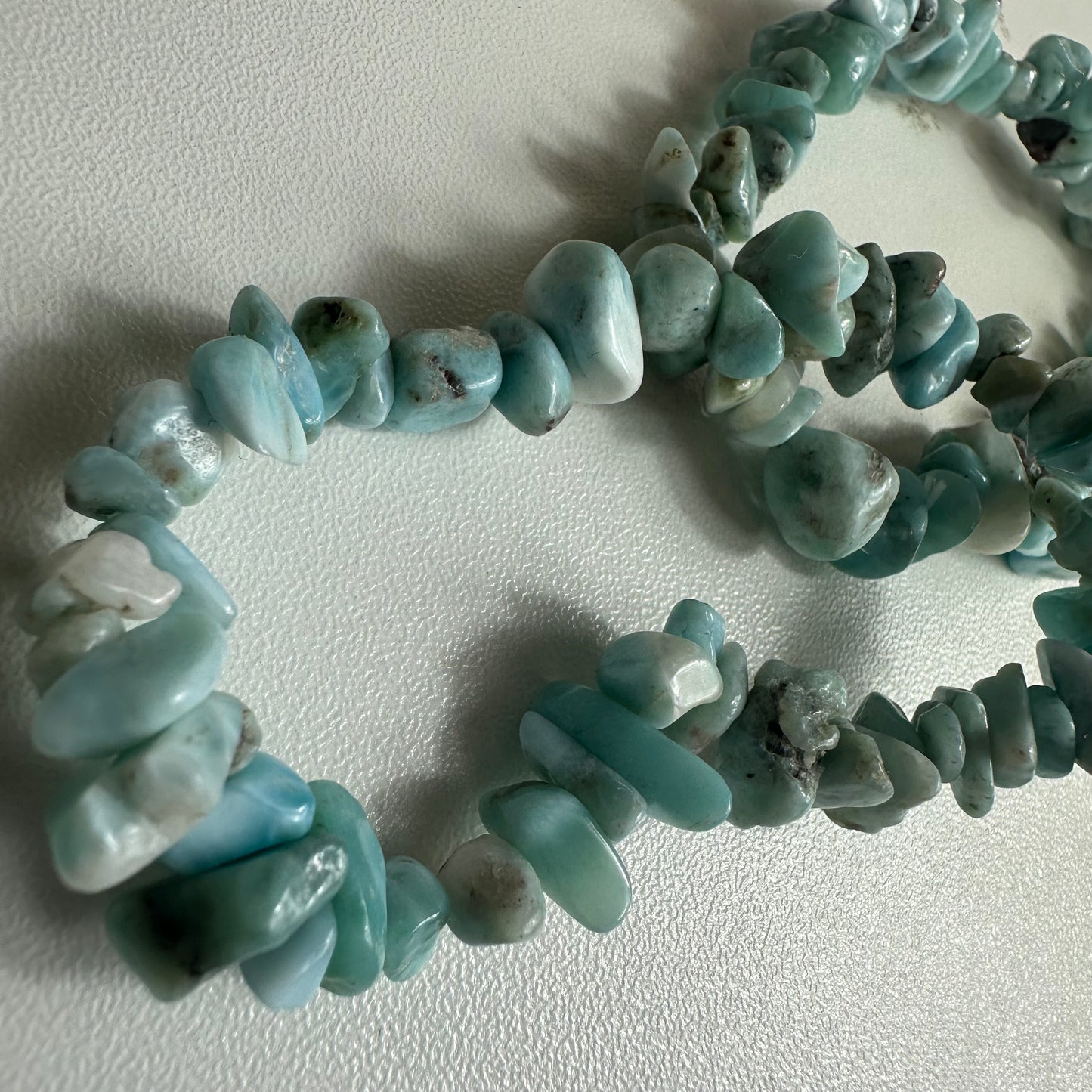 Larimar Chipped Bracelets