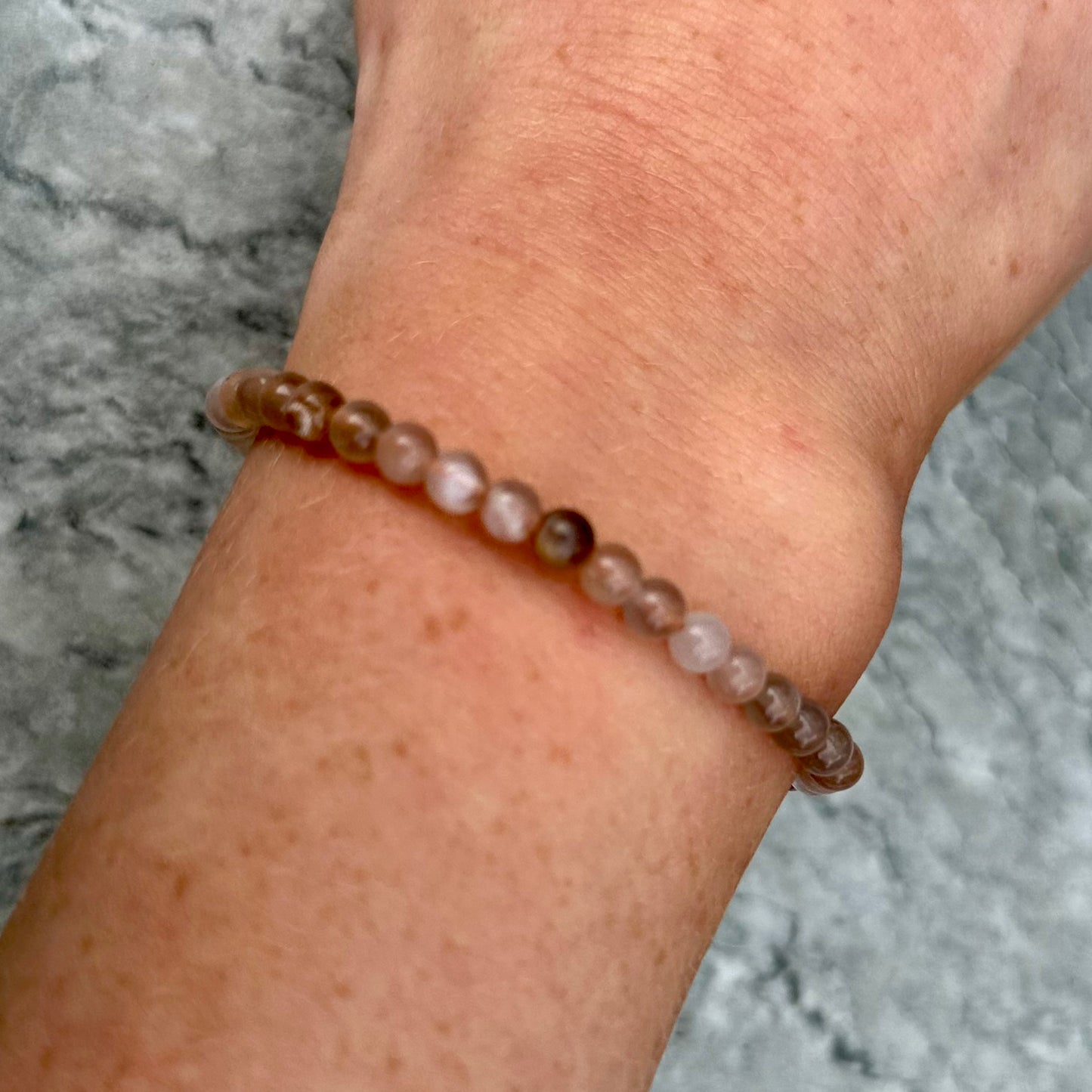 Black Moonstone Bracelets 4mm