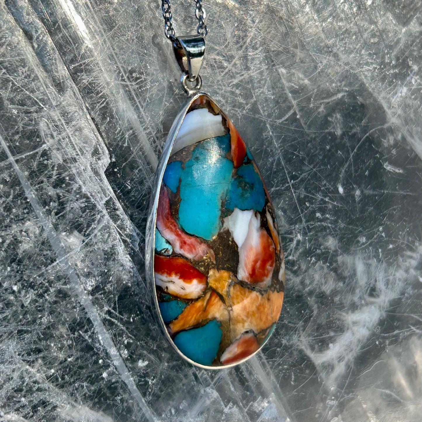 Oyster Turquoise 925 Pendant