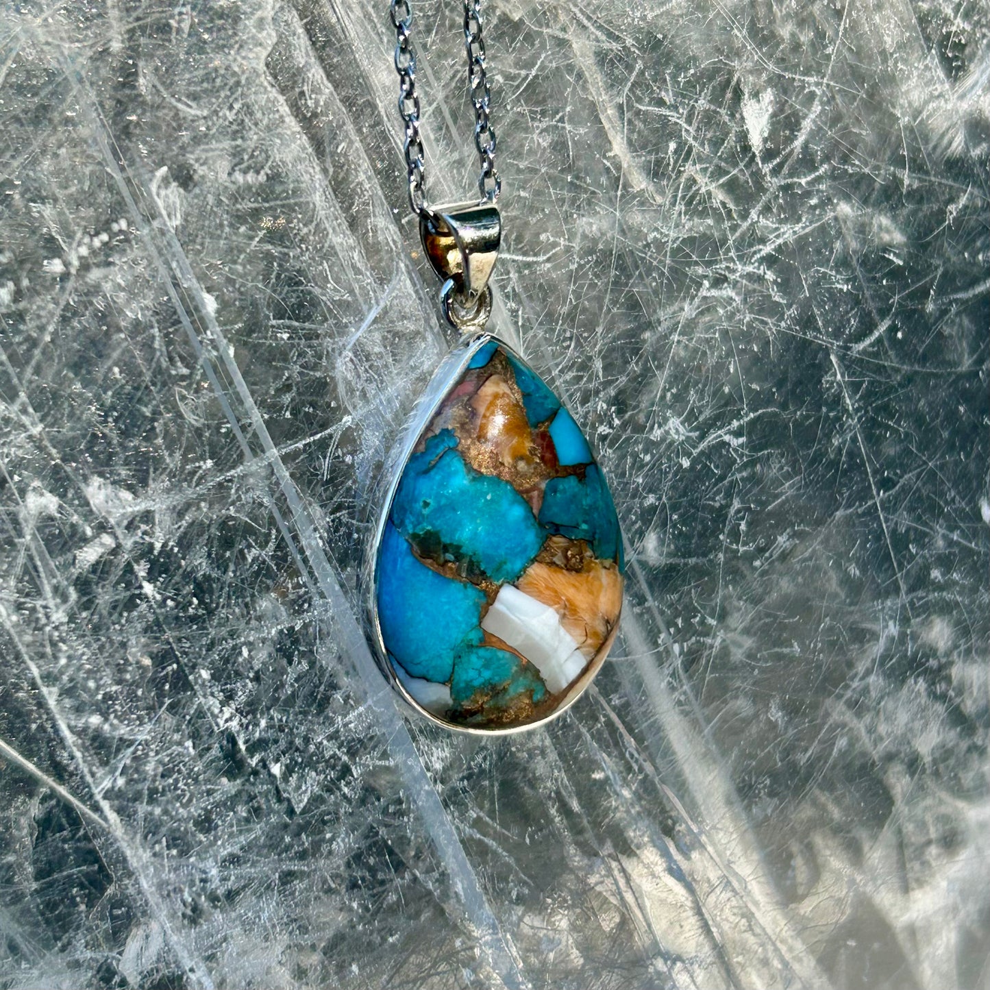 Oyster Turquoise 925 Pendant