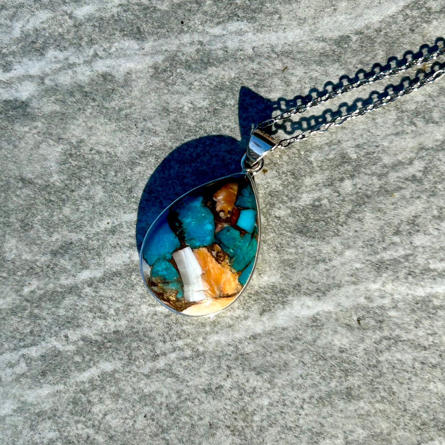 Oyster Turquoise 925 Pendant