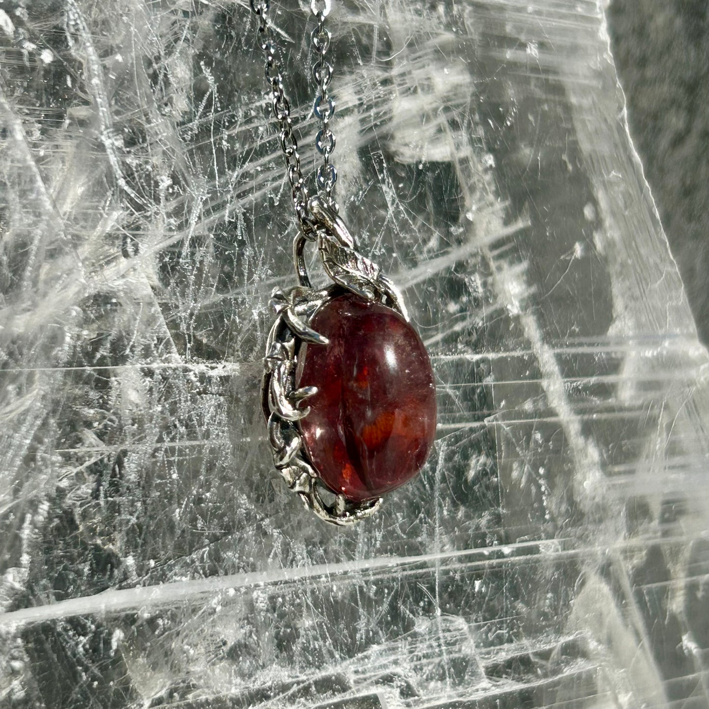 Fire Quartz 925 Pendant