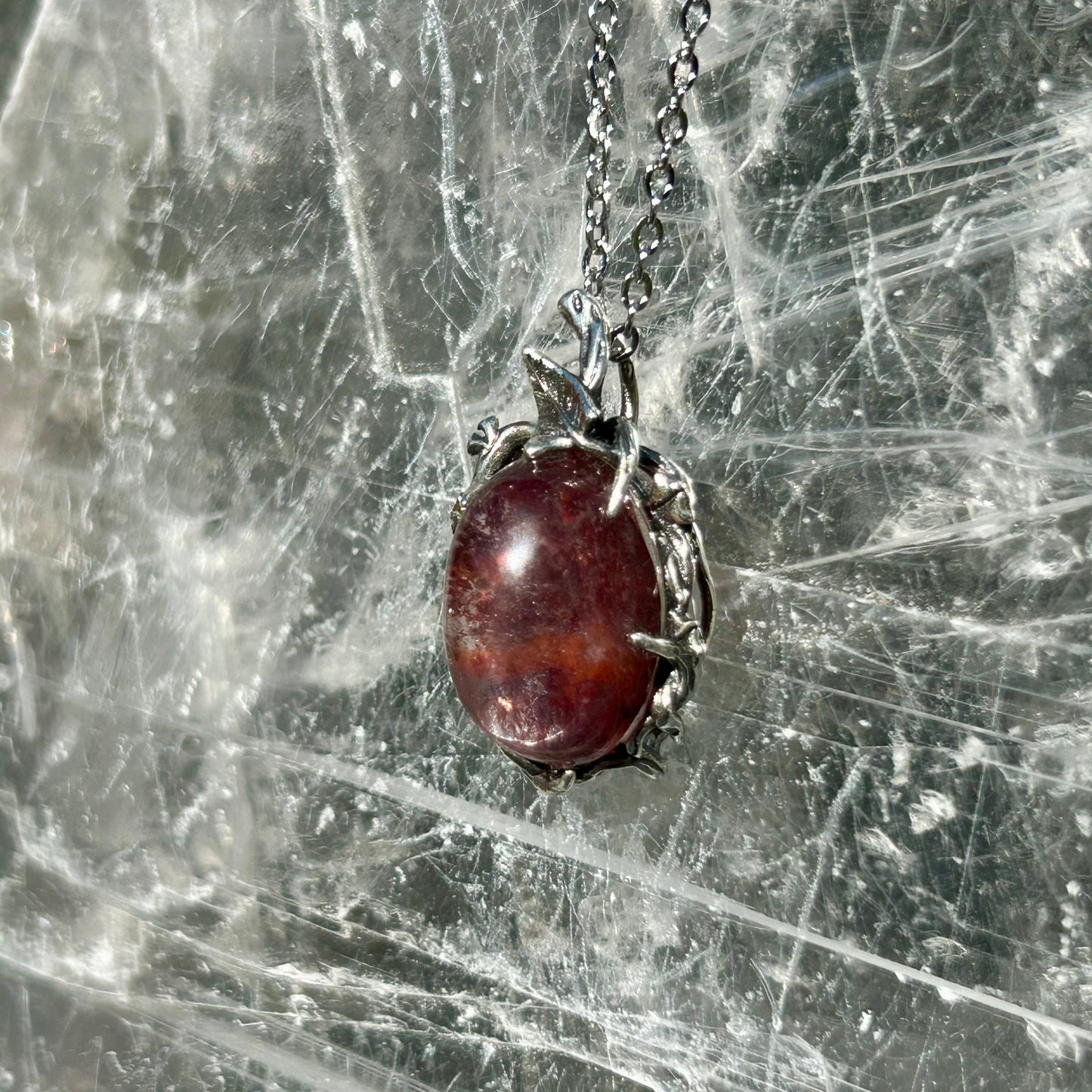 Fire Quartz 925 Pendant