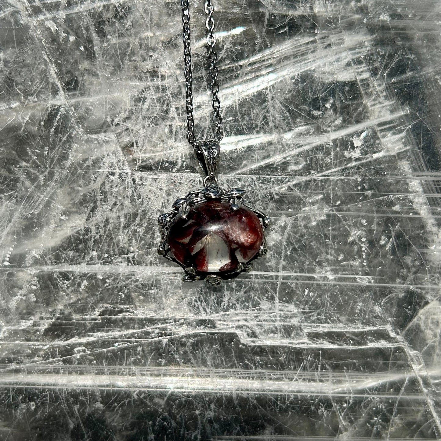Fire Quartz 925 Pendant