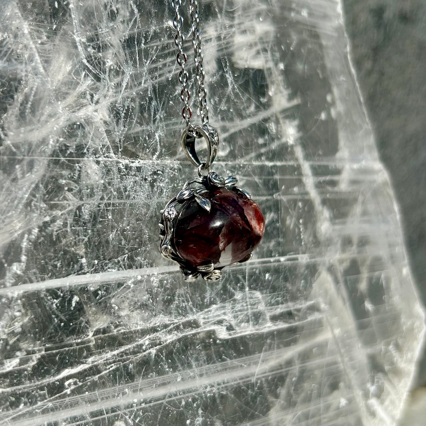 Fire Quartz 925 Pendant